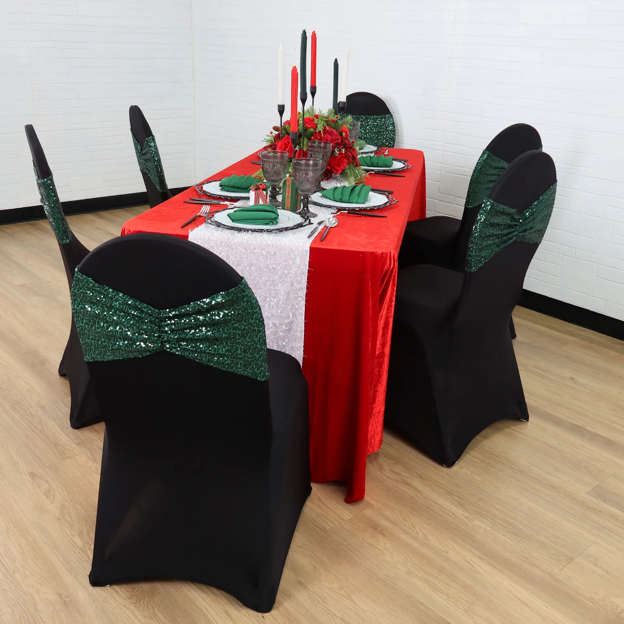 Spandex Banquet Chair Cover - Black - Image 6