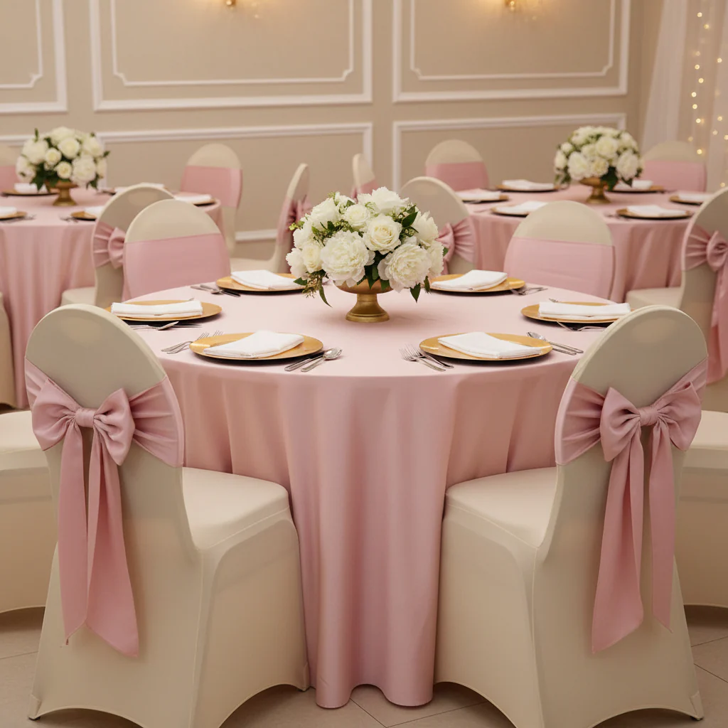 Spandex Banquet Chair Cover - Champagne - Image 3