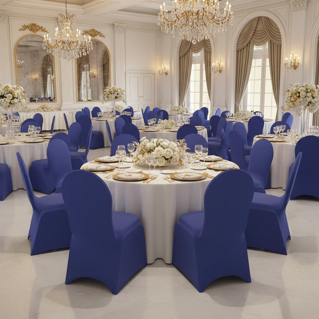 Spandex Banquet Chair Cover - Royal Blue - Image 2
