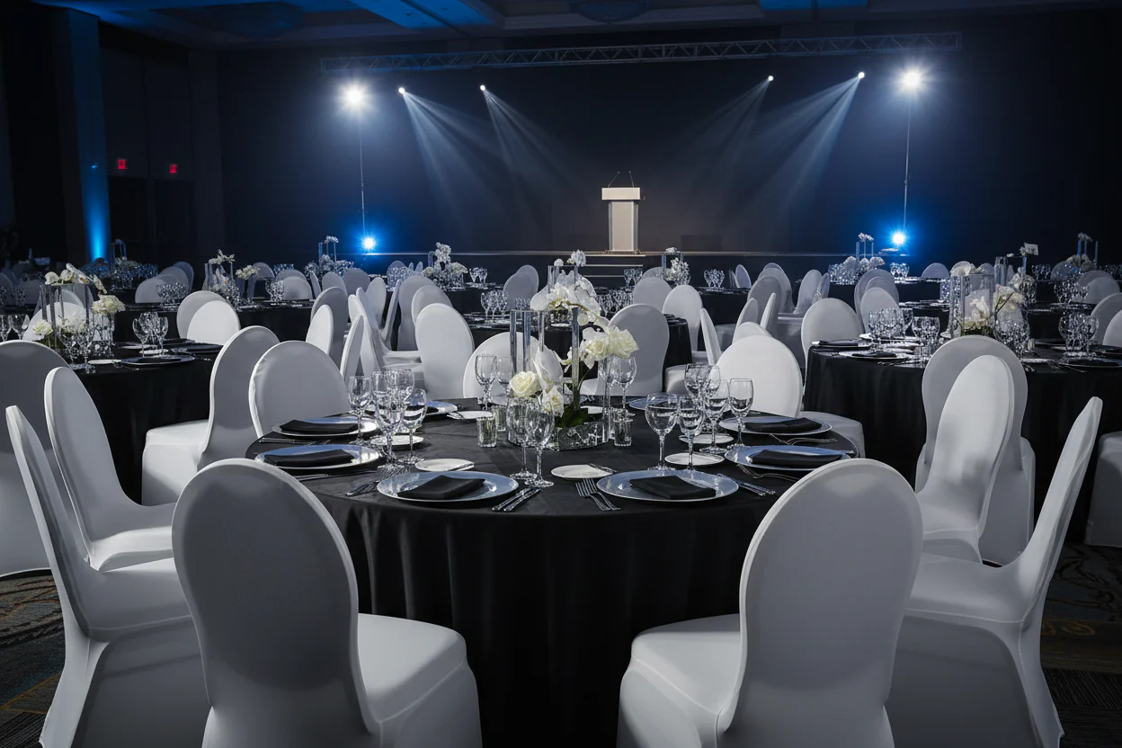 Spandex Banquet Chair Cover - White - Image 5