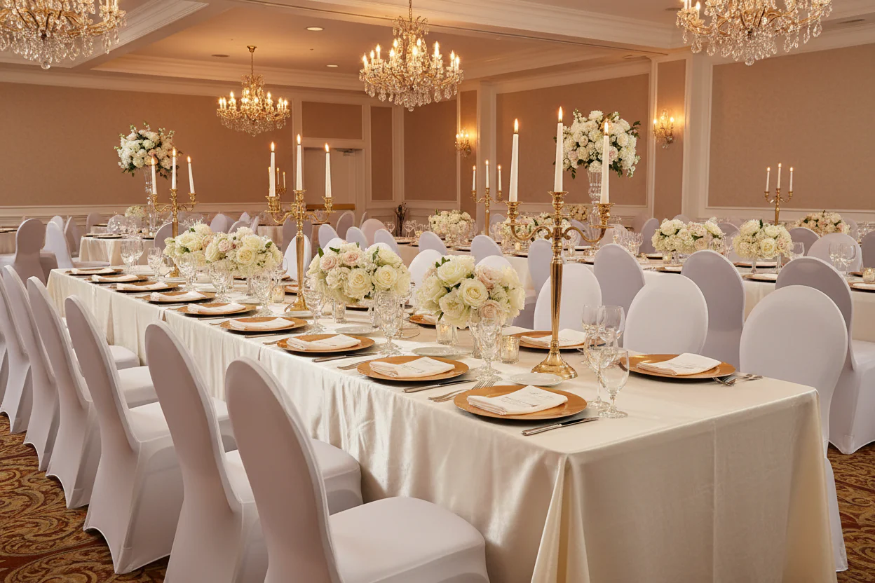 Spandex Banquet Chair Cover - White - Image 6