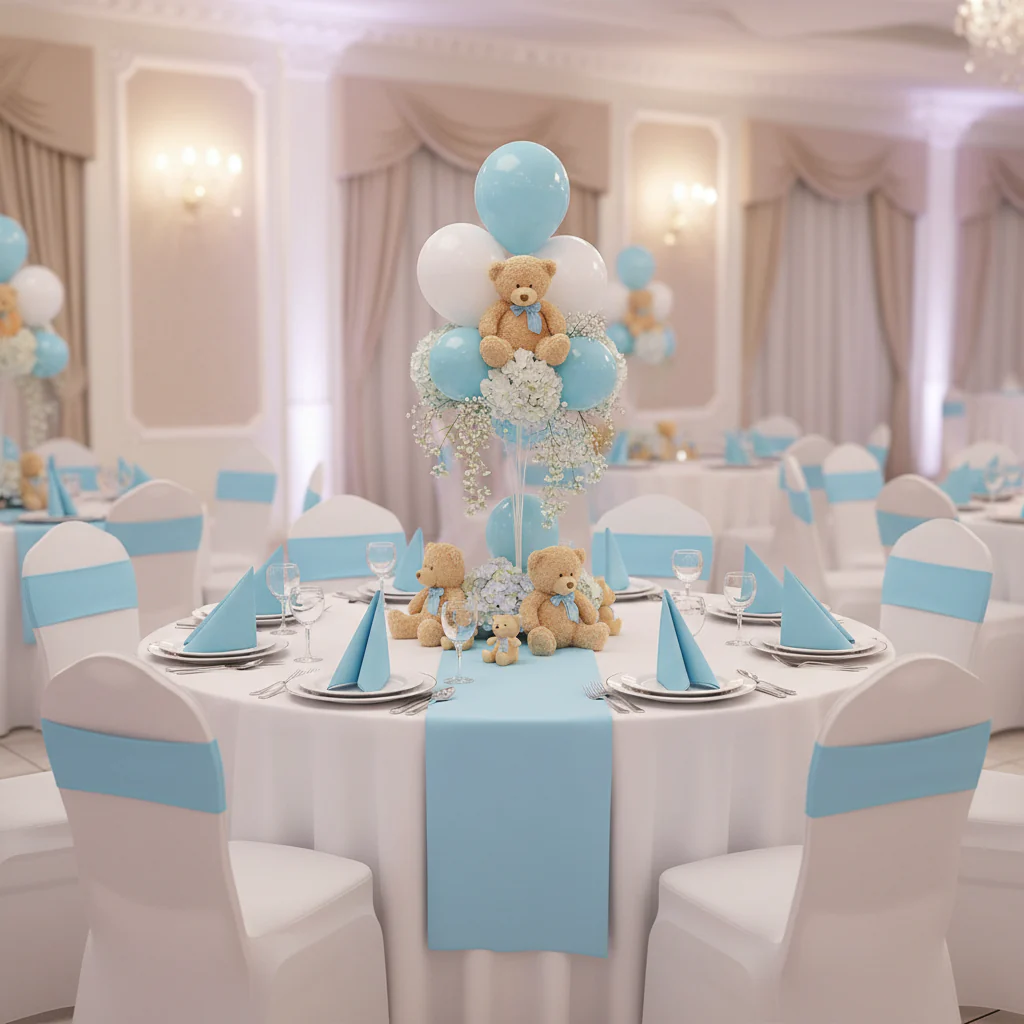 Spandex Chair Band - Baby Blue - Image 2