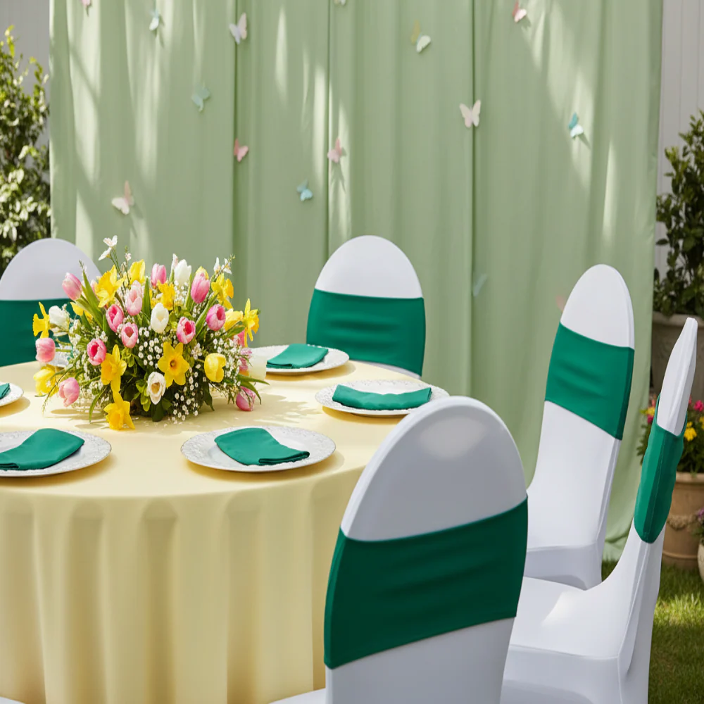 Spandex Chair Band - Emerald Green - Image 4