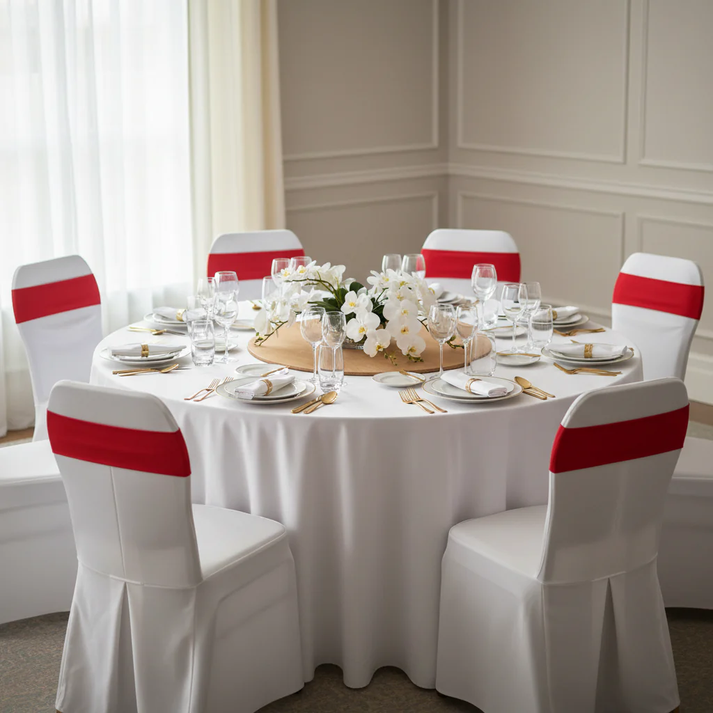 Spandex Chair Band - Red - Image 4