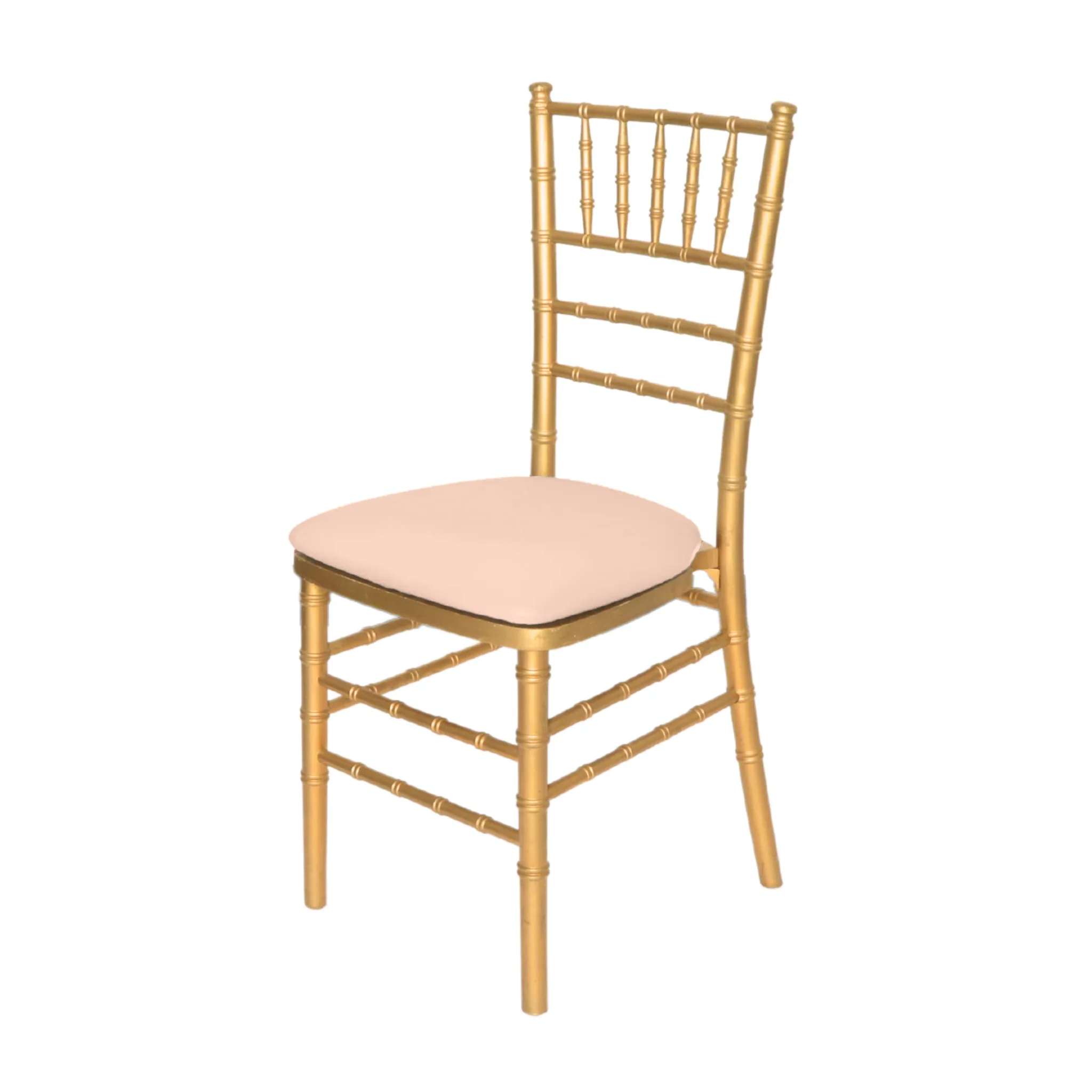 5 pcs/pk Spandex Chiavari Seat Pad Cover - Blush/Rose Gold - Image 5