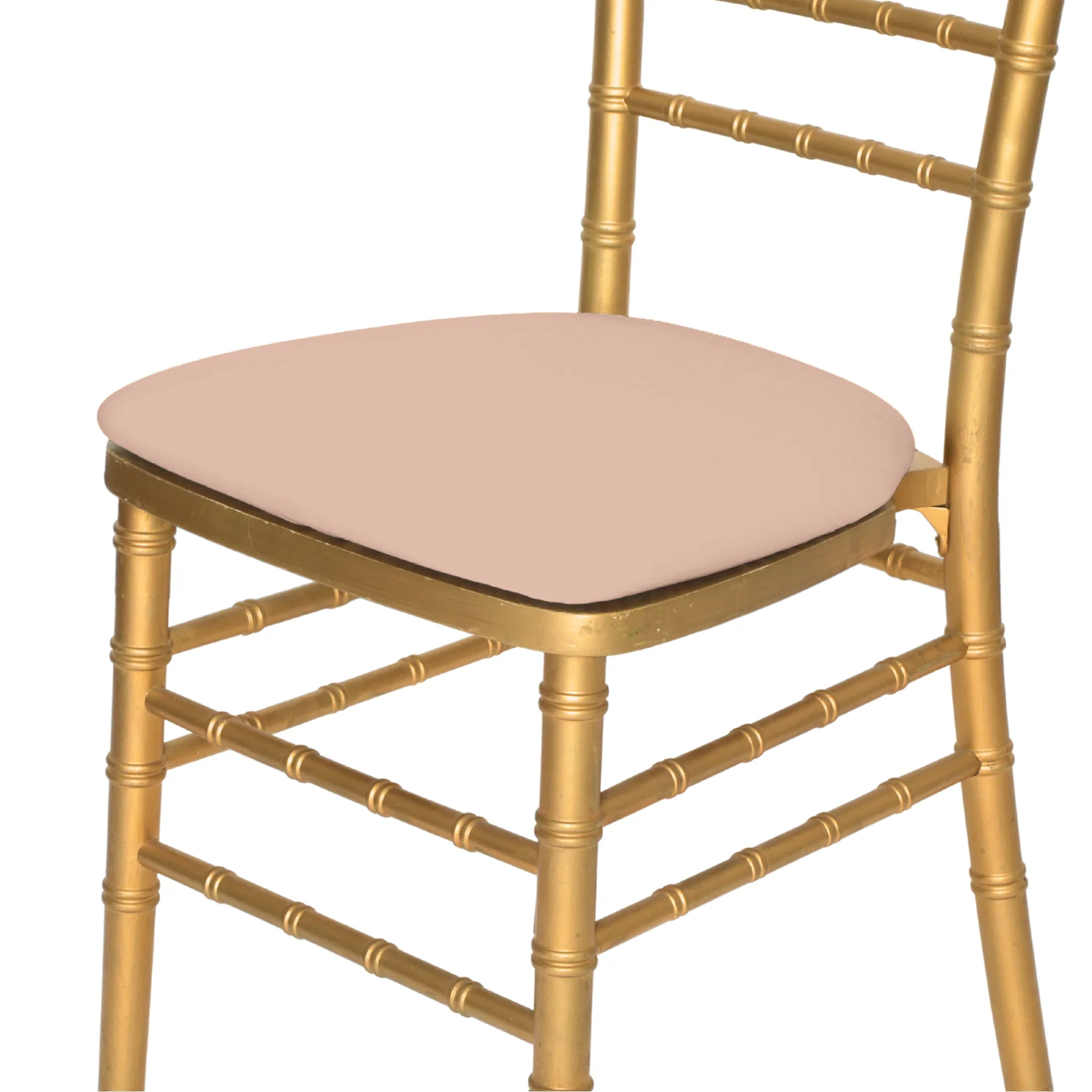 5 pcs/pk Spandex Chiavari Seat Pad Cover - Blush/Rose Gold - Image 6