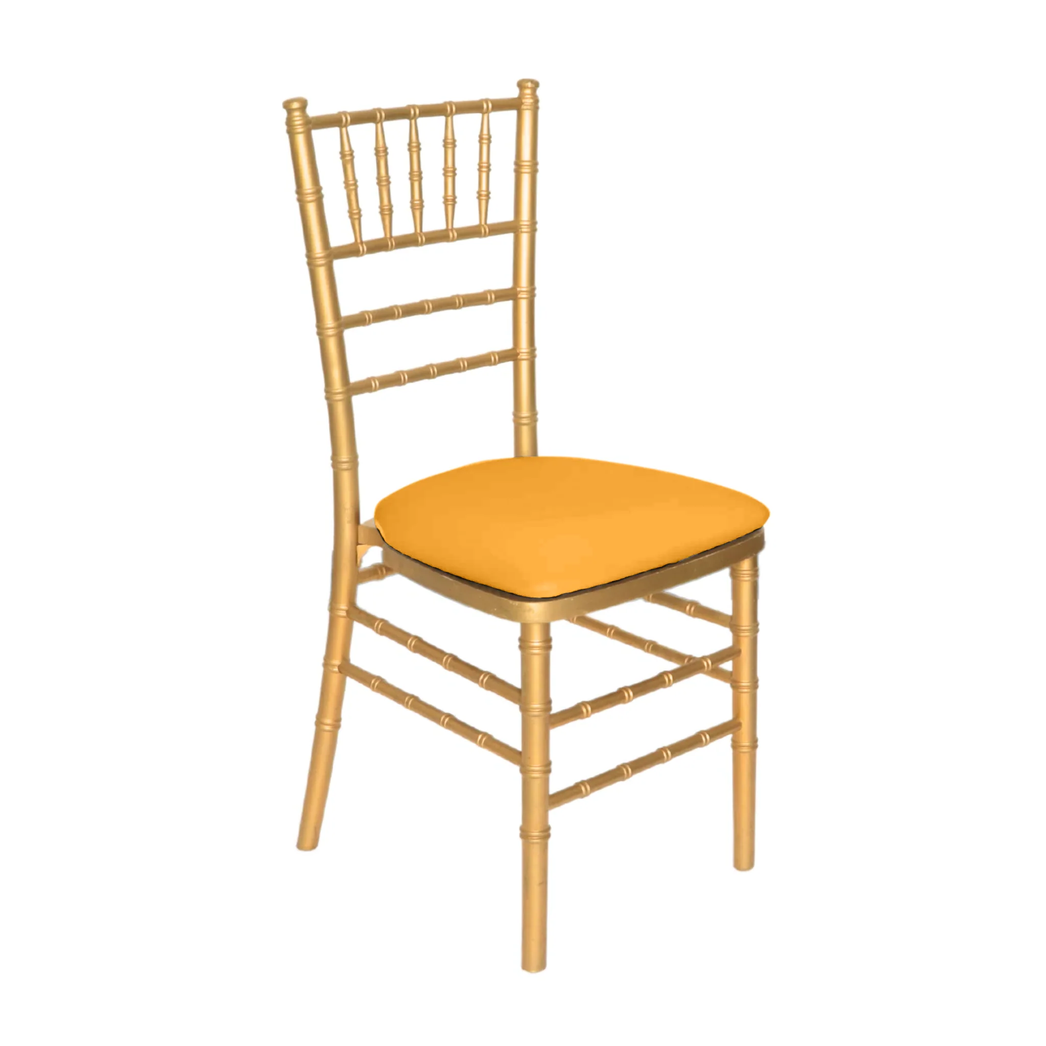 5 pcs/pk Spandex Chiavari Seat Pad Cover - Canary Yellow