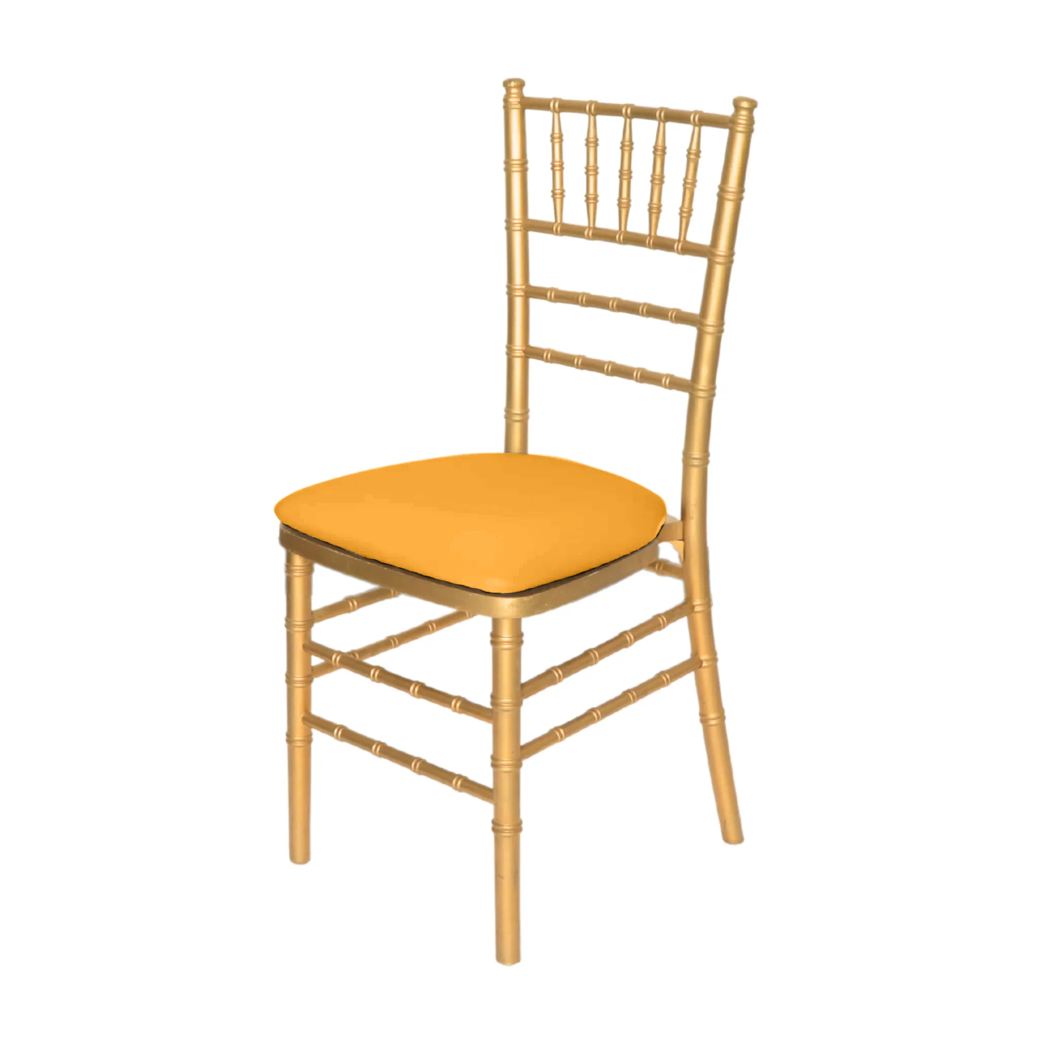 5 pcs/pk Spandex Chiavari Seat Pad Cover - Canary Yellow - Image 2
