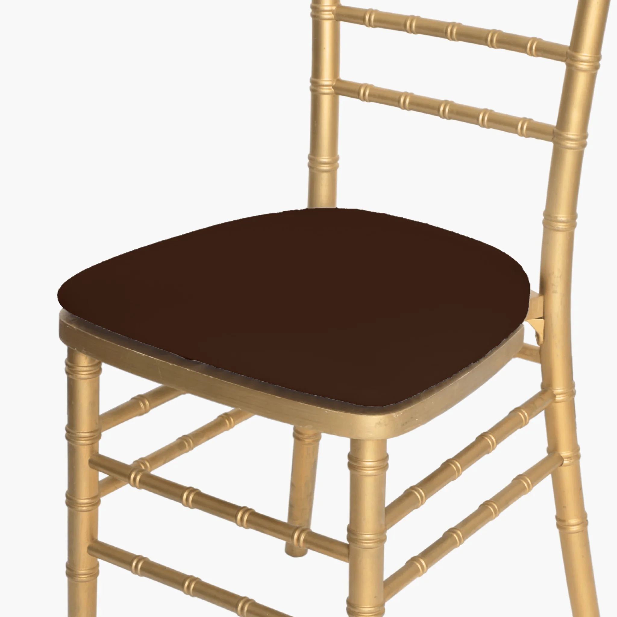 5 pcs/pk Spandex Chiavari Seat Pad Cover - Chocolate - Image 6