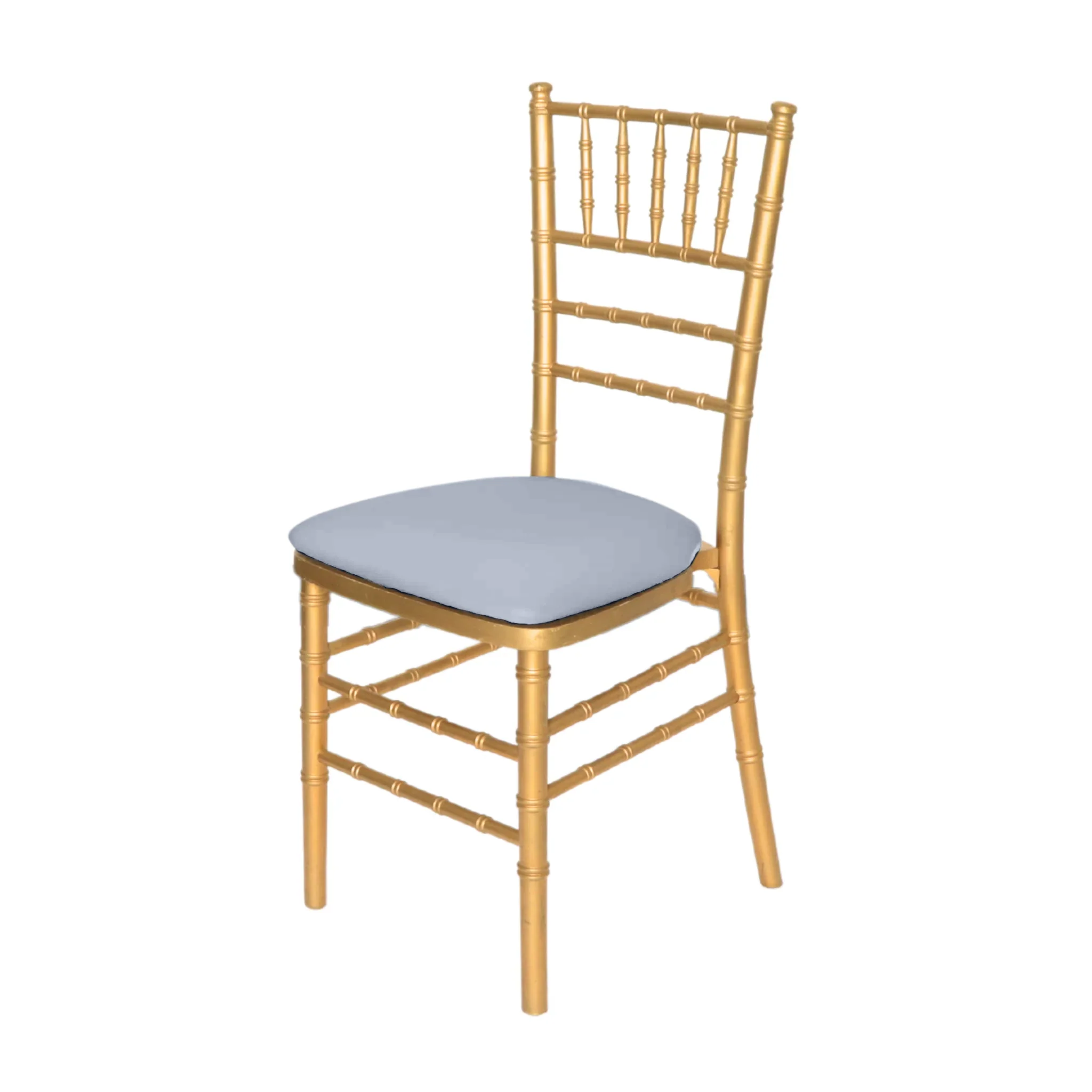 5 pcs/pk Spandex Chiavari Seat Pad Cover - Dusty Blue - Image 2