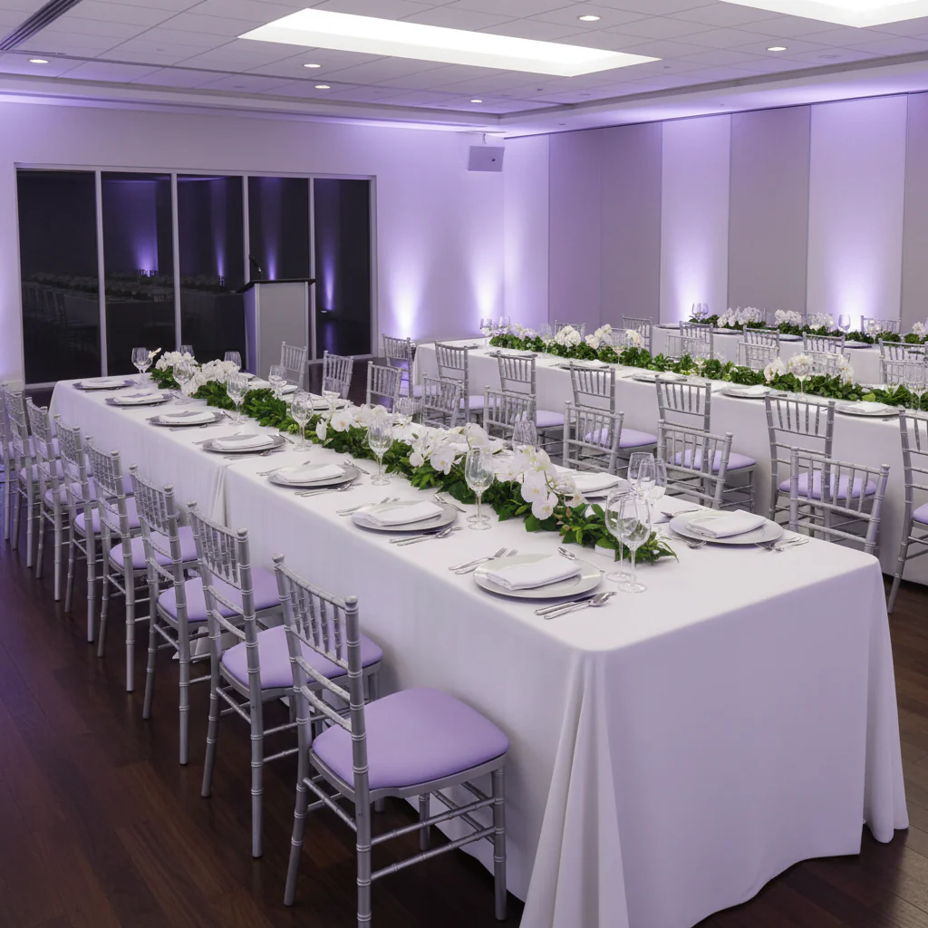 5 pcs/pk Spandex Chiavari Seat Pad Cover - Lavender - Image 9