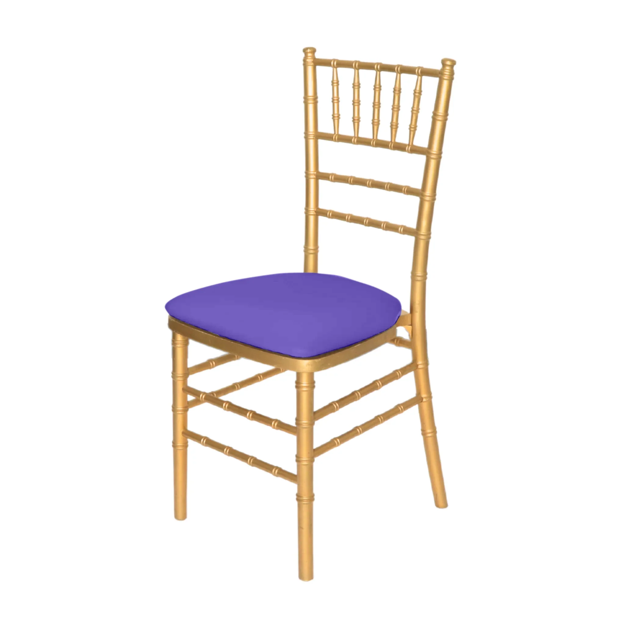 5 pcs/pk Spandex Chiavari Seat Pad Cover - Purple - Image 2