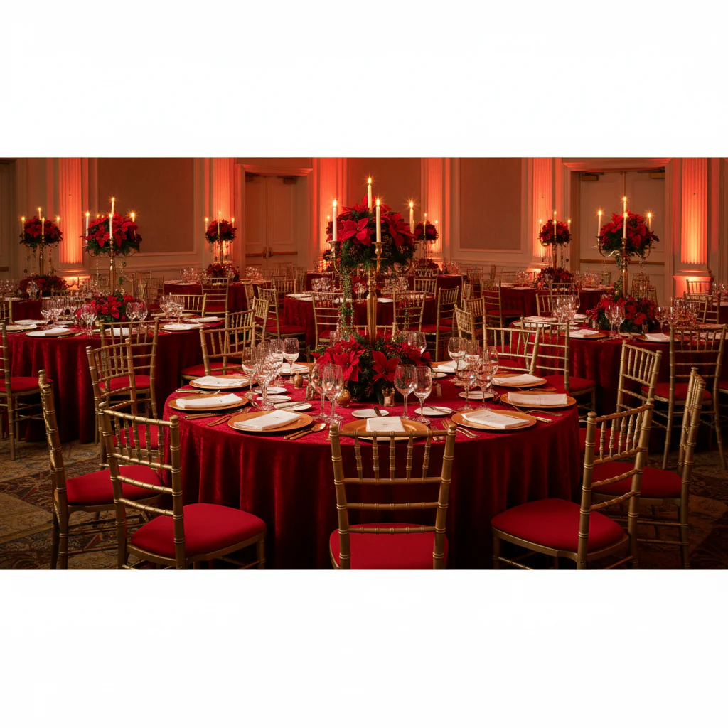 5 pcs/pk Spandex Chiavari Seat Pad Cover - Red - Image 9