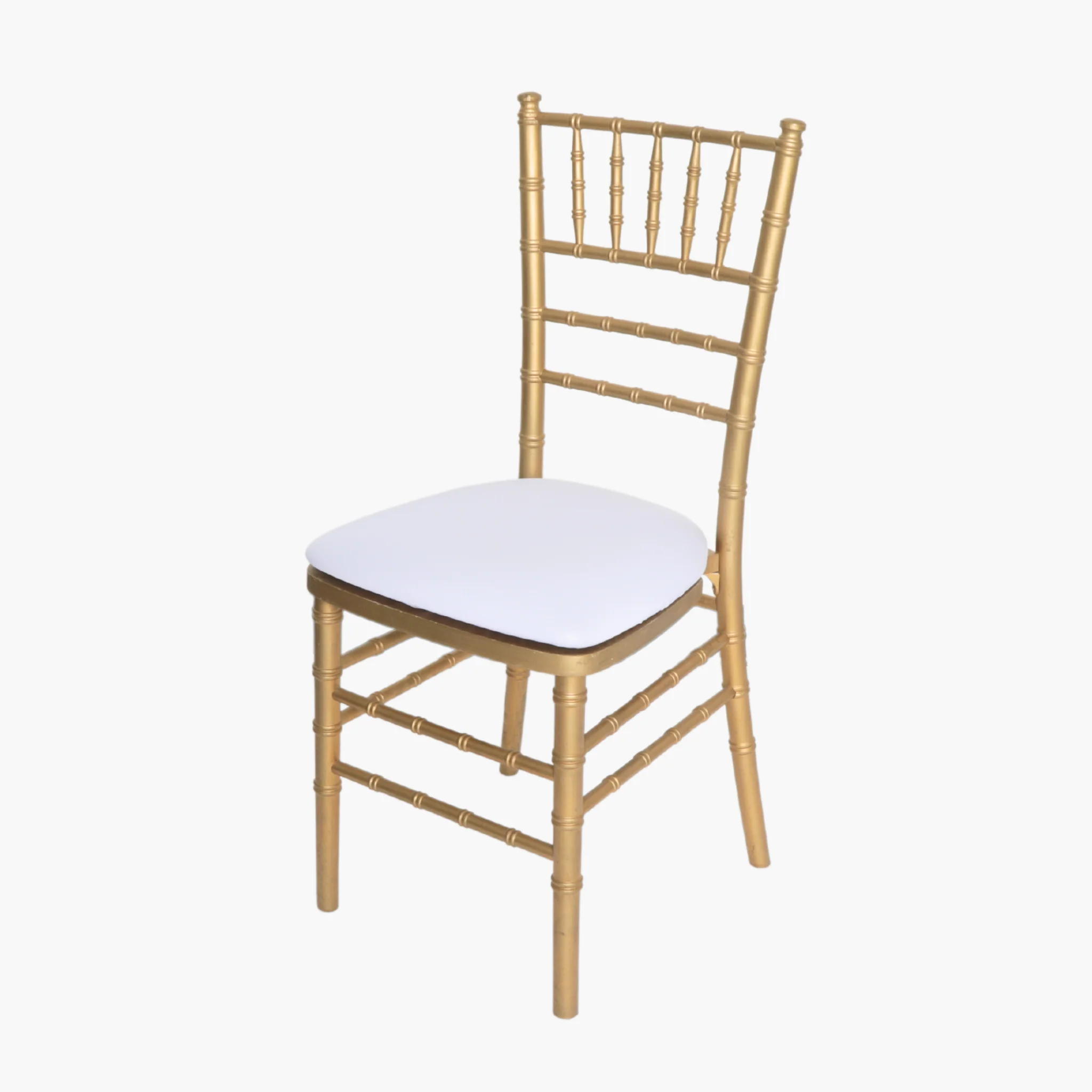 5 pcs/pk Spandex Chiavari Seat Pad Cover - White - Image 2