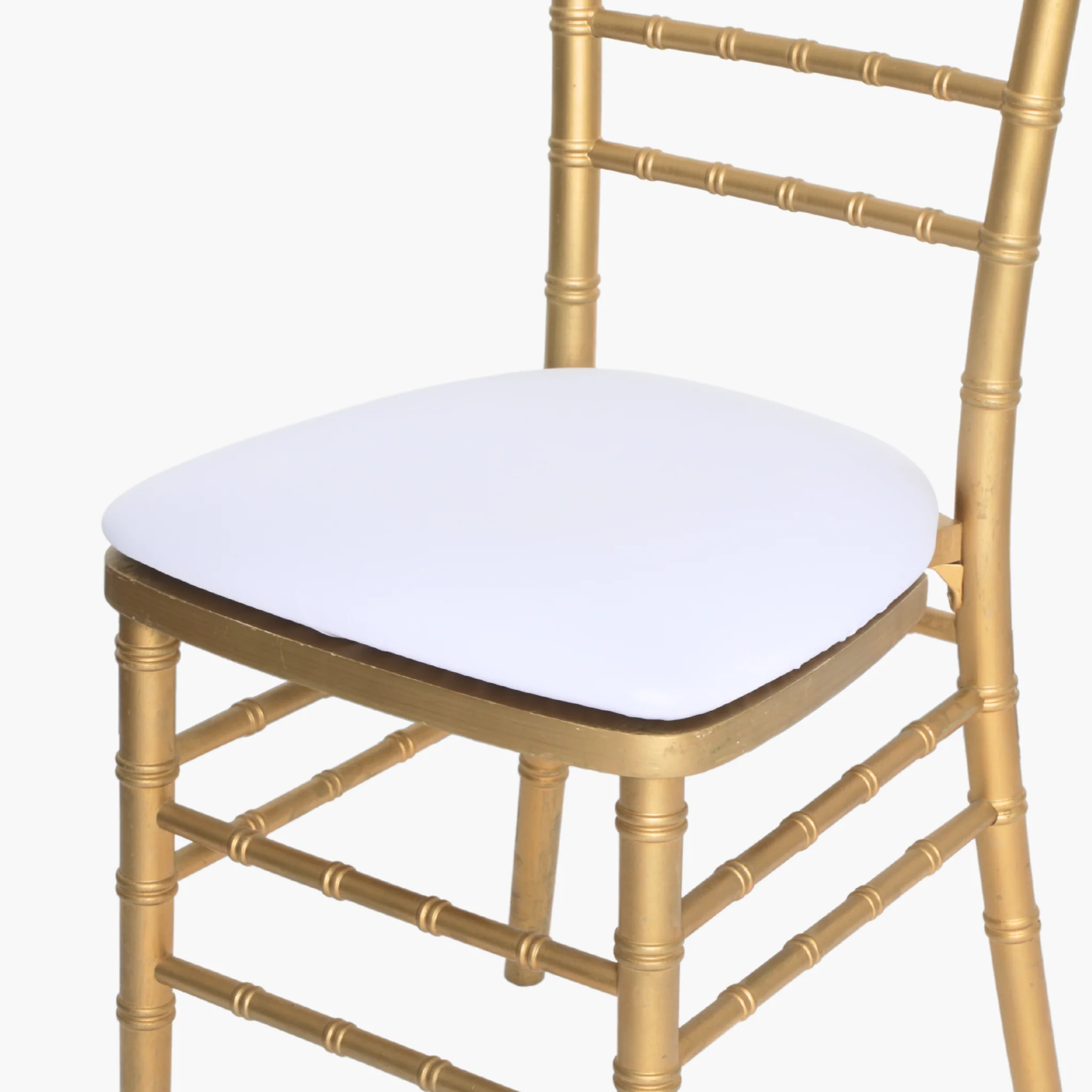 5 pcs/pk Spandex Chiavari Seat Pad Cover - White - Image 6