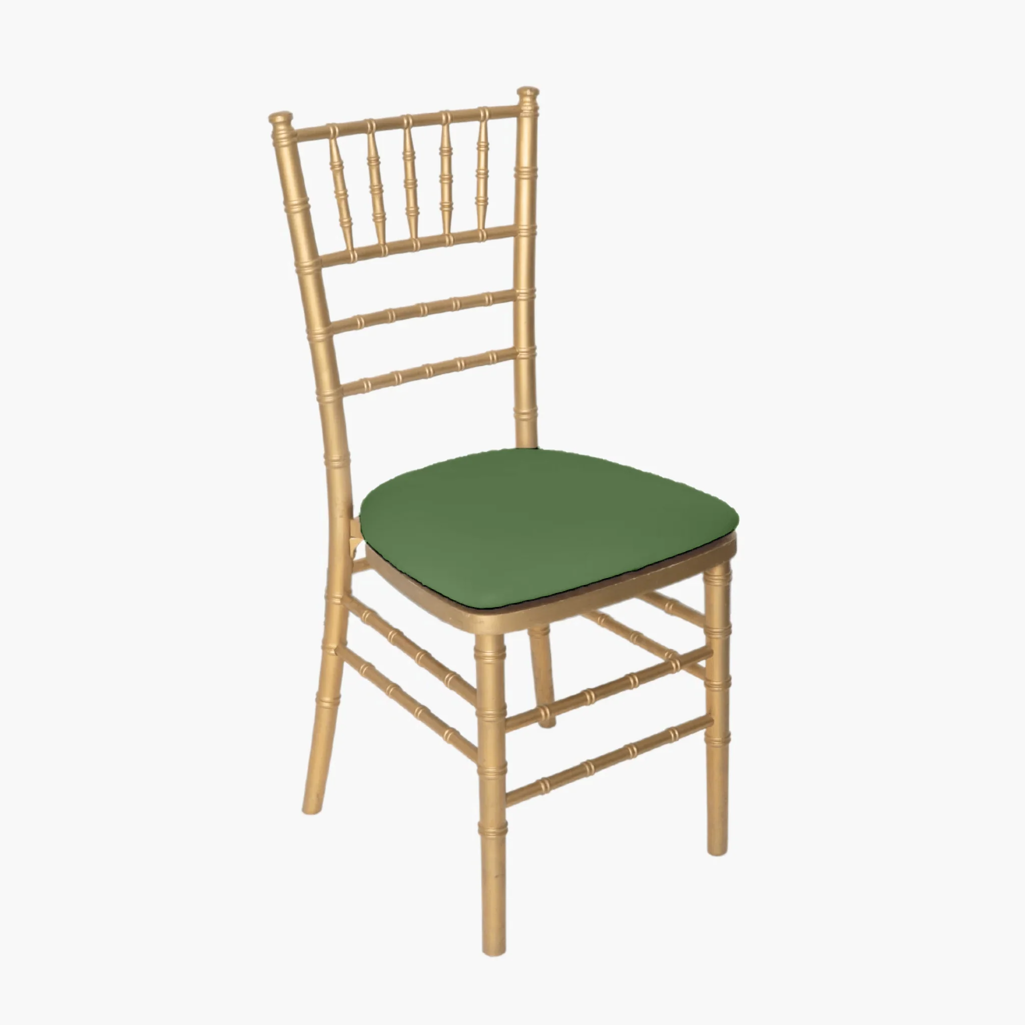 5 pcs/pk Spandex Chiavari Seat Pad Cover - Willow Green
