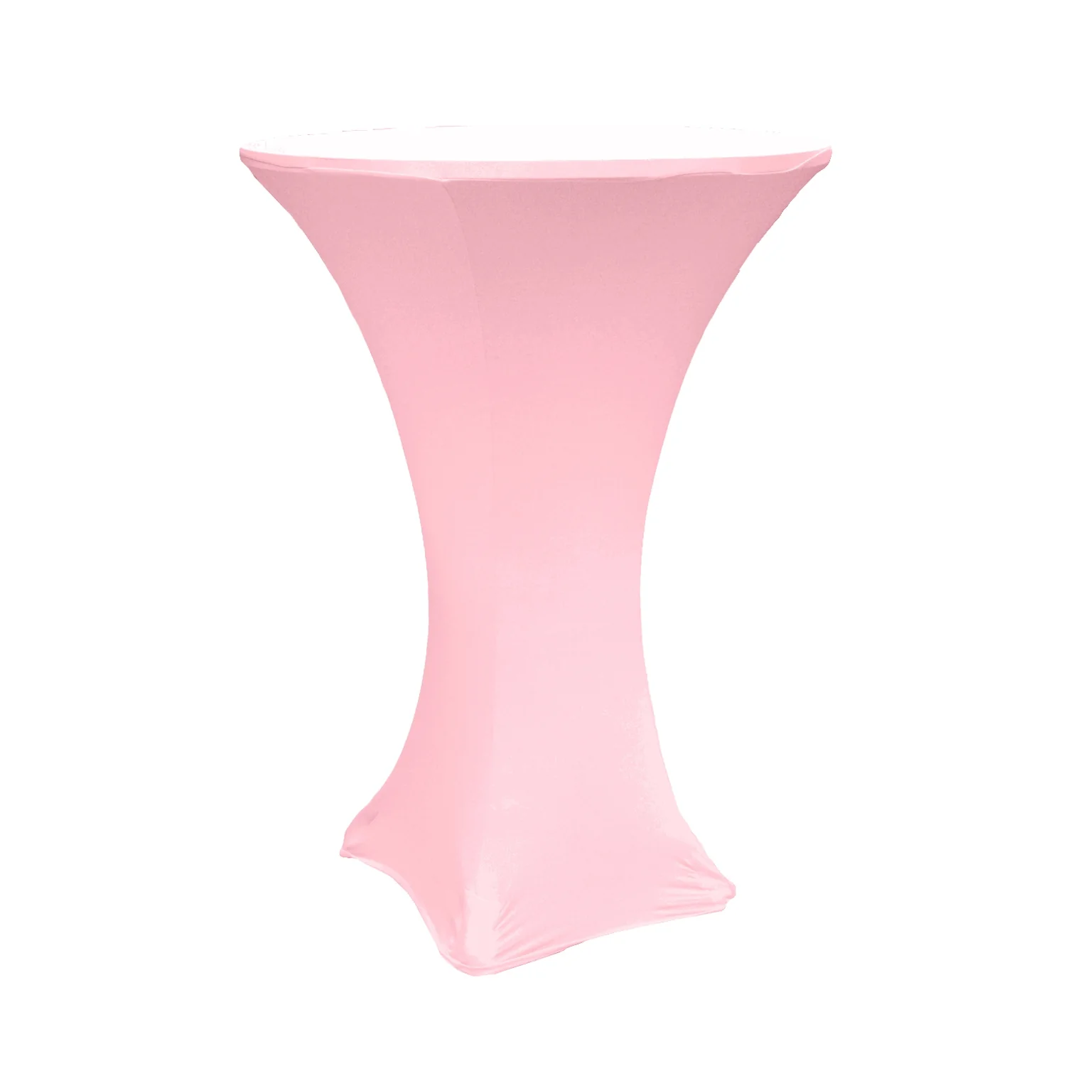 Spandex Cocktail Table Cover 30" Round - Pink - Image 2