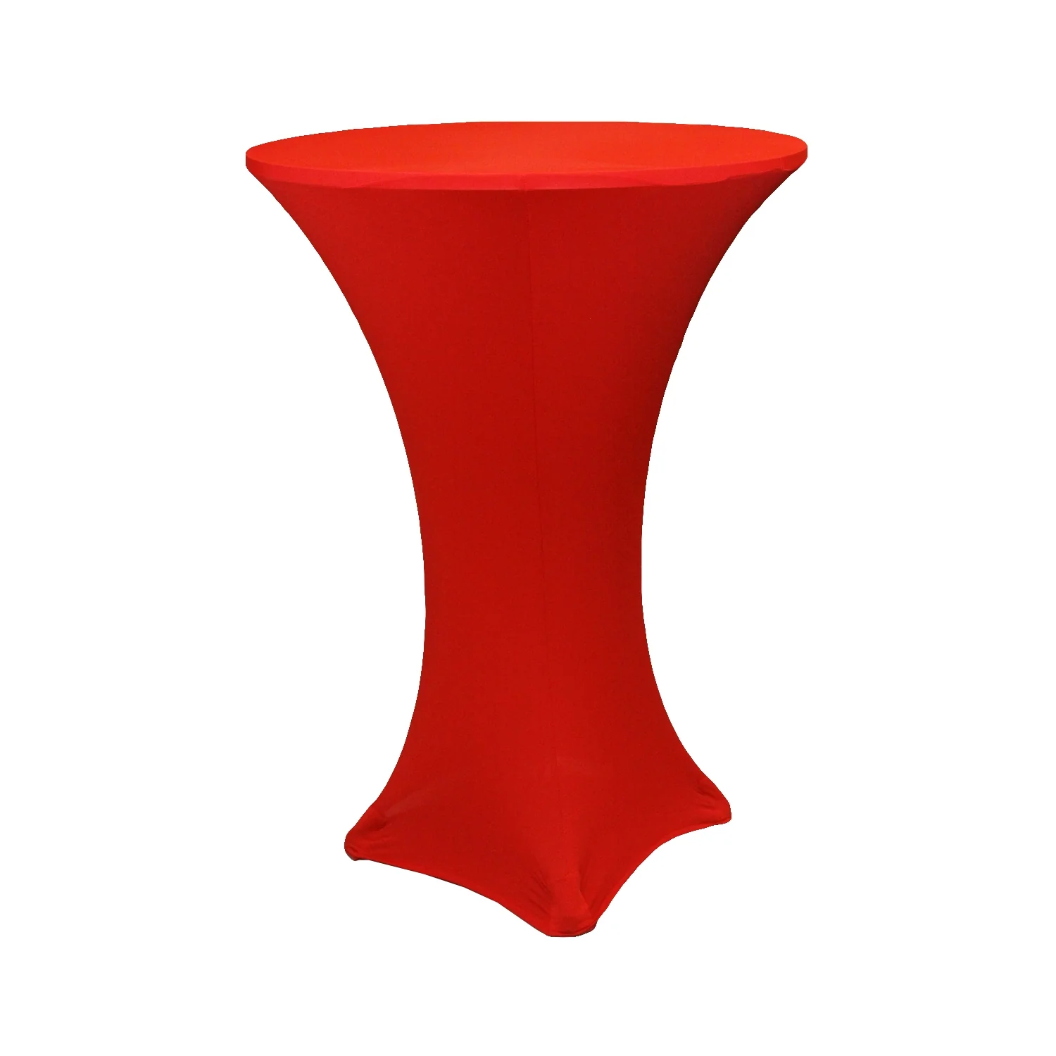 Spandex Cocktail Table Cover 30" Round - Red - Image 2