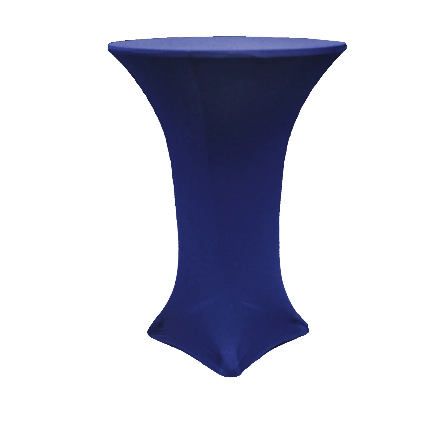 Spandex Cocktail Table Cover 36" Round - Navy Blue