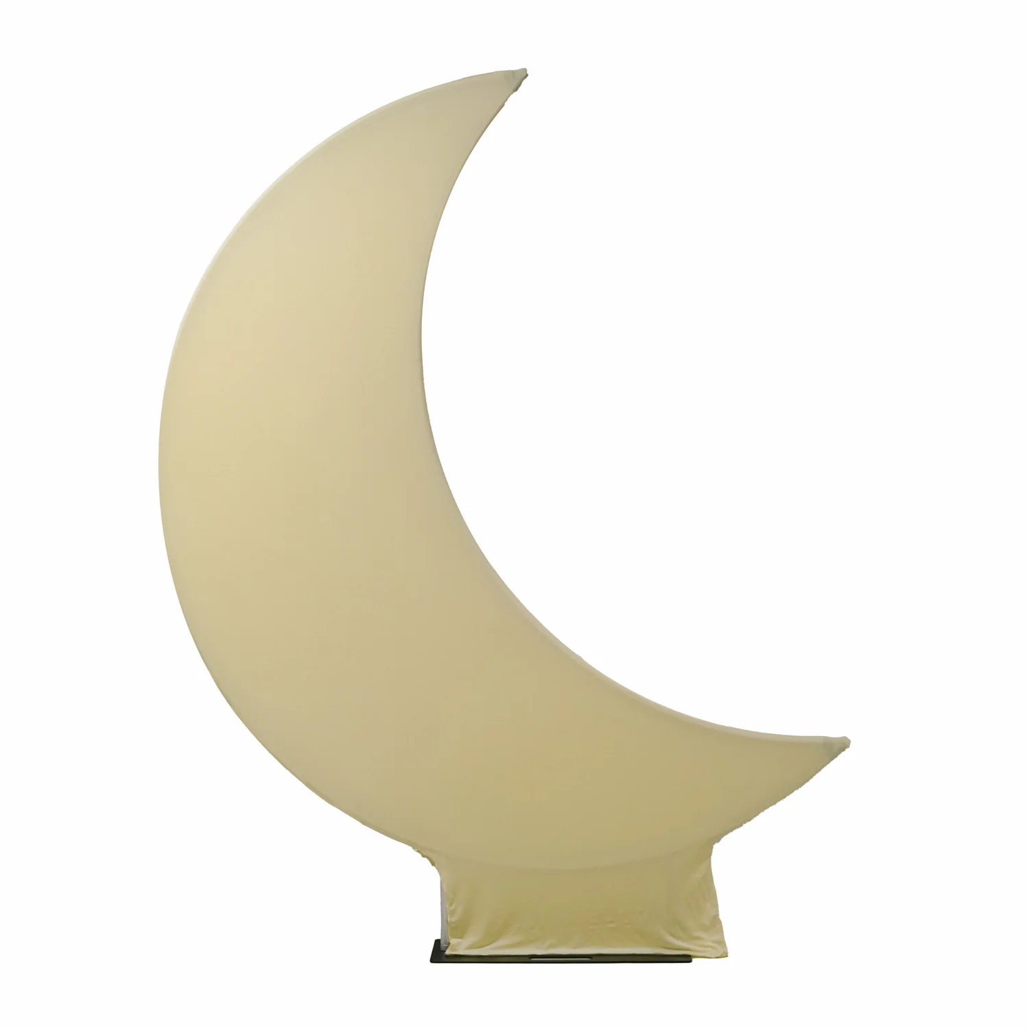 Spandex Crescent Moon Arch Cover - Pastel Yellow