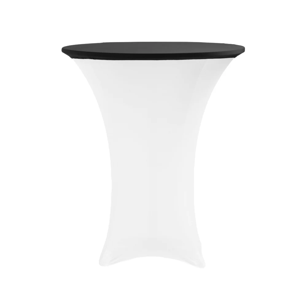 Spandex Table Topper/Cap 30"-36" Round - Black - Image 2