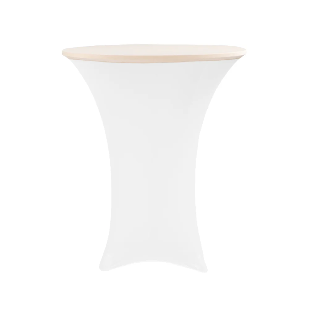 Spandex Table Topper/Cap 30"-36" Round - Champagne - Image 2