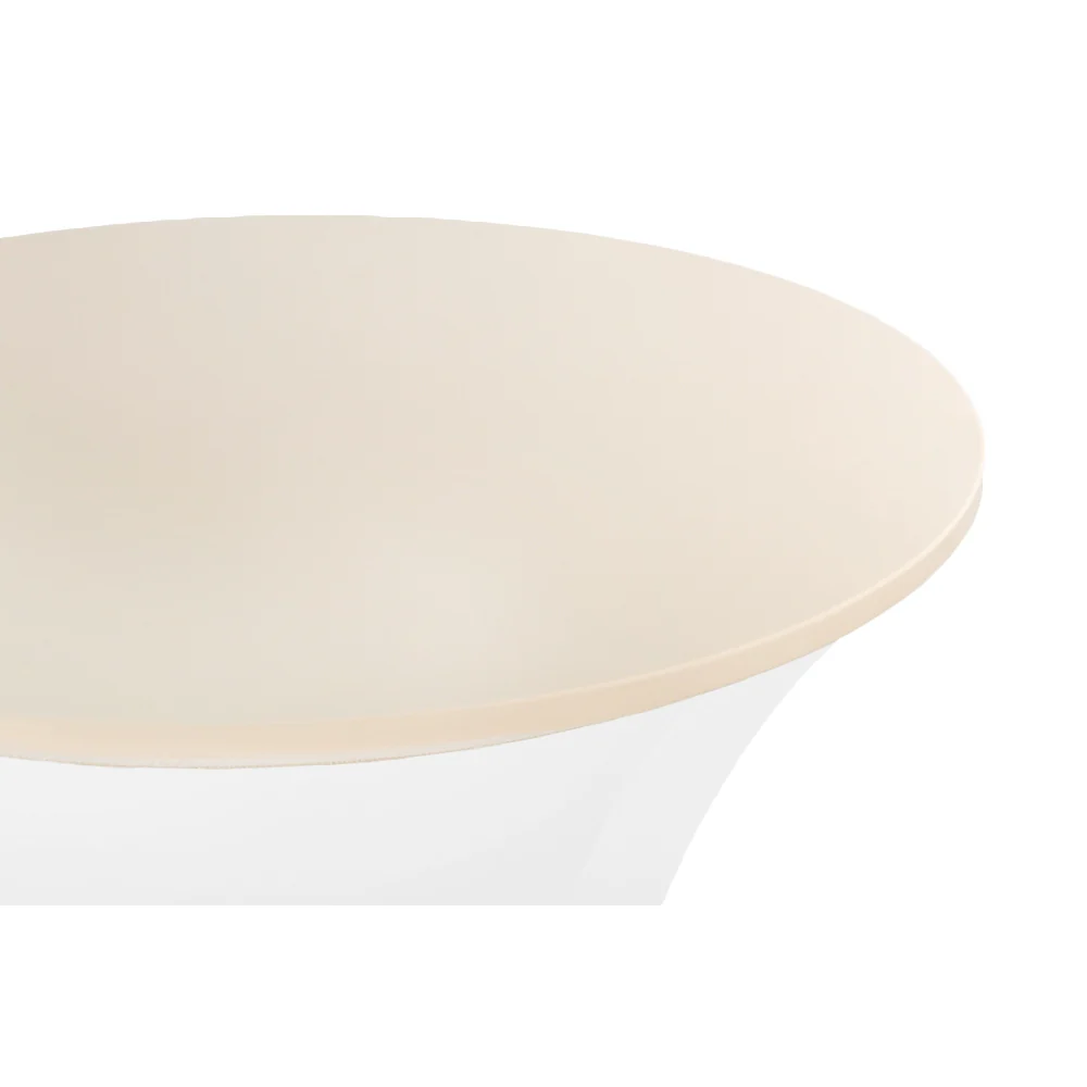 Spandex Table Topper/Cap 30"-36" Round - Champagne - Image 3