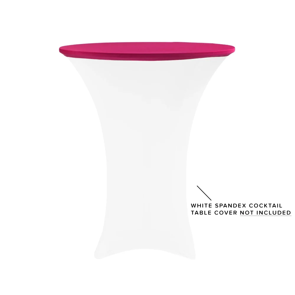 Spandex Table Topper/Cap 30"-36" Round - Fuchsia
