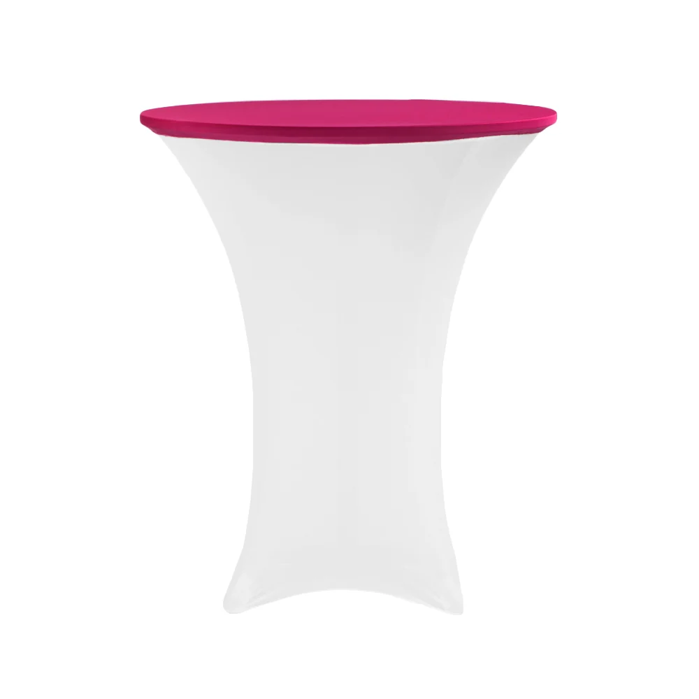 Spandex Table Topper/Cap 30"-36" Round - Fuchsia - Image 2
