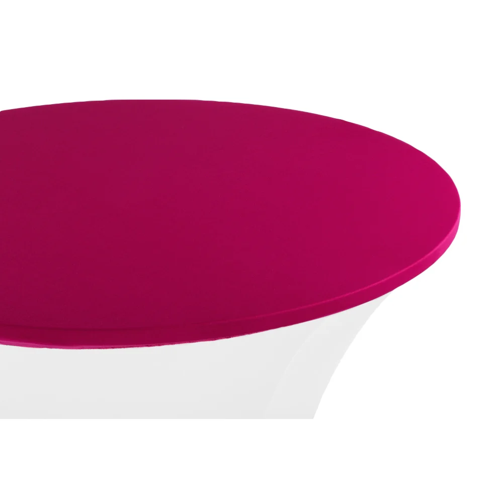 Spandex Table Topper/Cap 30"-36" Round - Fuchsia - Image 3
