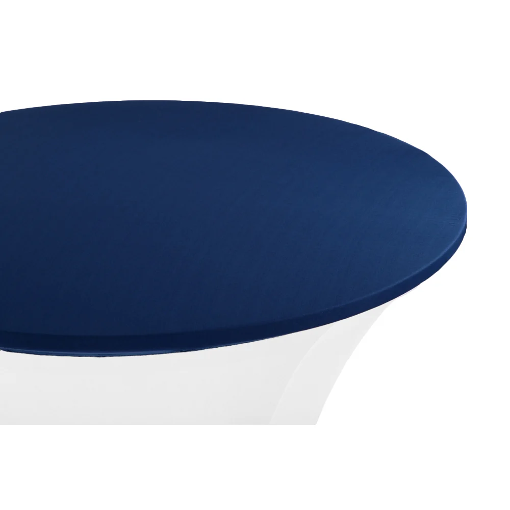 Spandex Table Topper/Cap 30"-36" Round - Navy Blue - Image 3