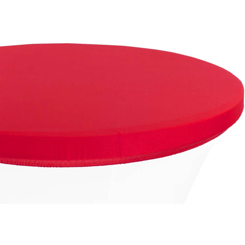 Spandex Table Topper/Cap 30"-36" Round - Red - Image 3