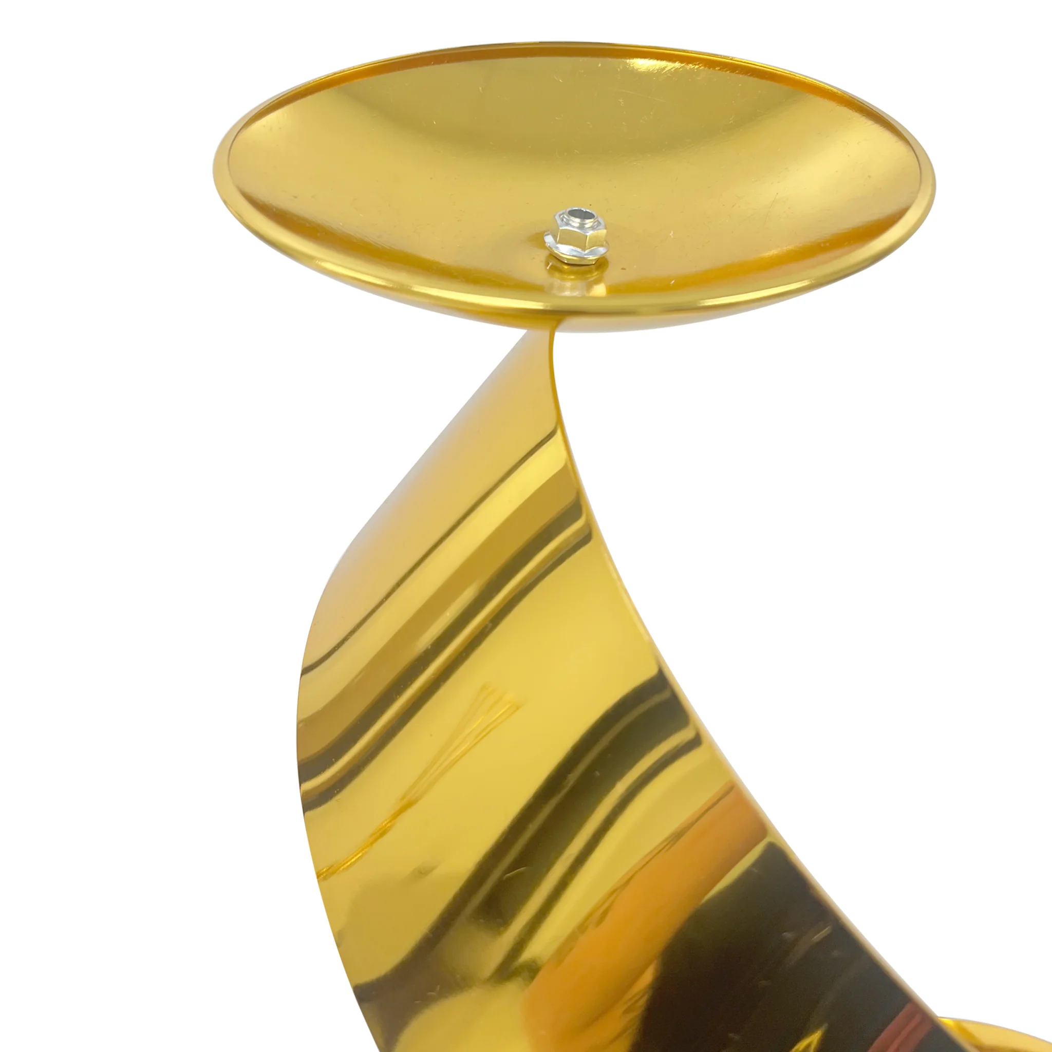 Spiral Ribbon Floral Centerpiece Stand - Gold - Image 4
