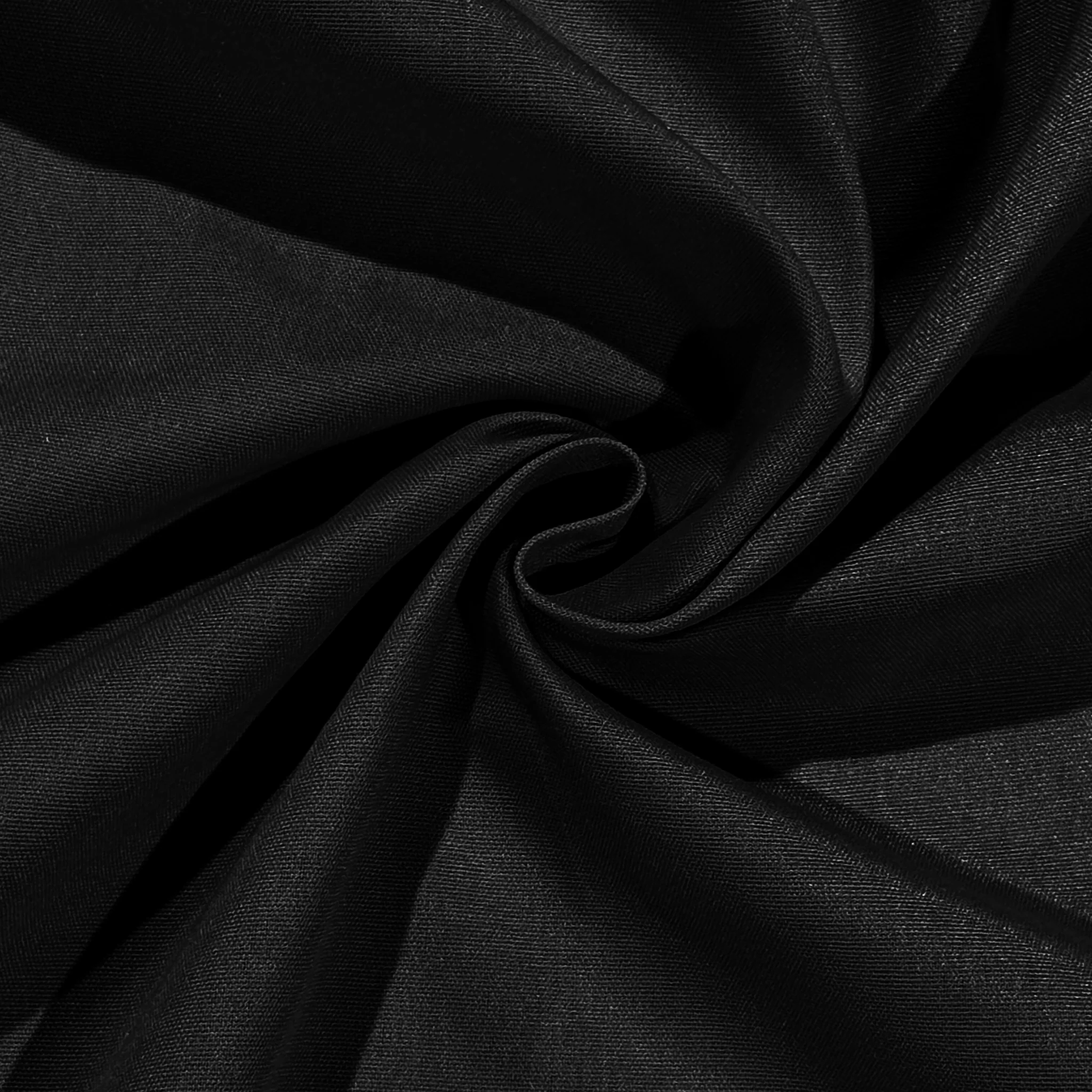 Premium Spun Polyester Square 90"x90" Overlay/Tablecloth - Black - Image 5