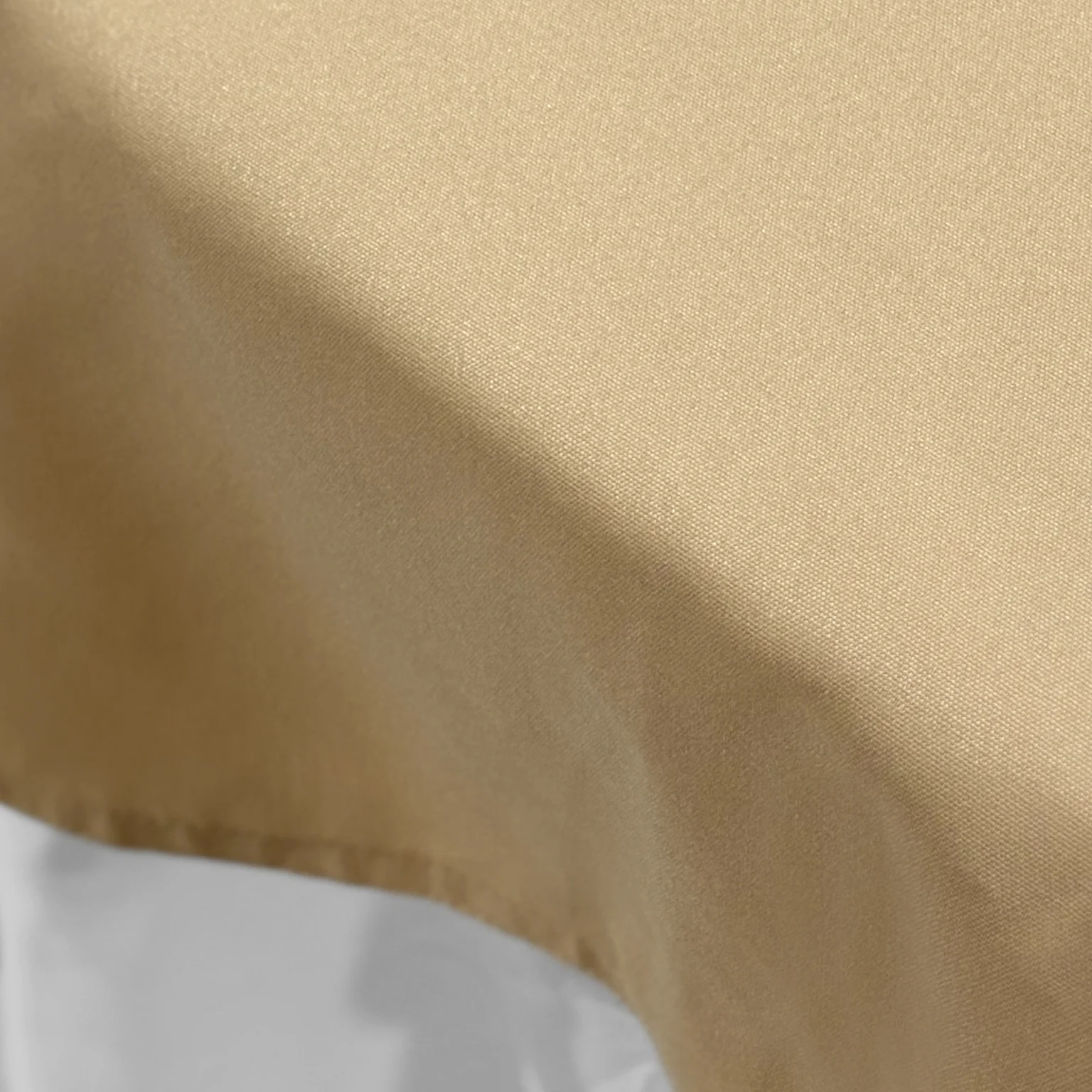 Premium Spun Polyester Square 90"x90" Overlay/Tablecloth - Champagne - Image 6
