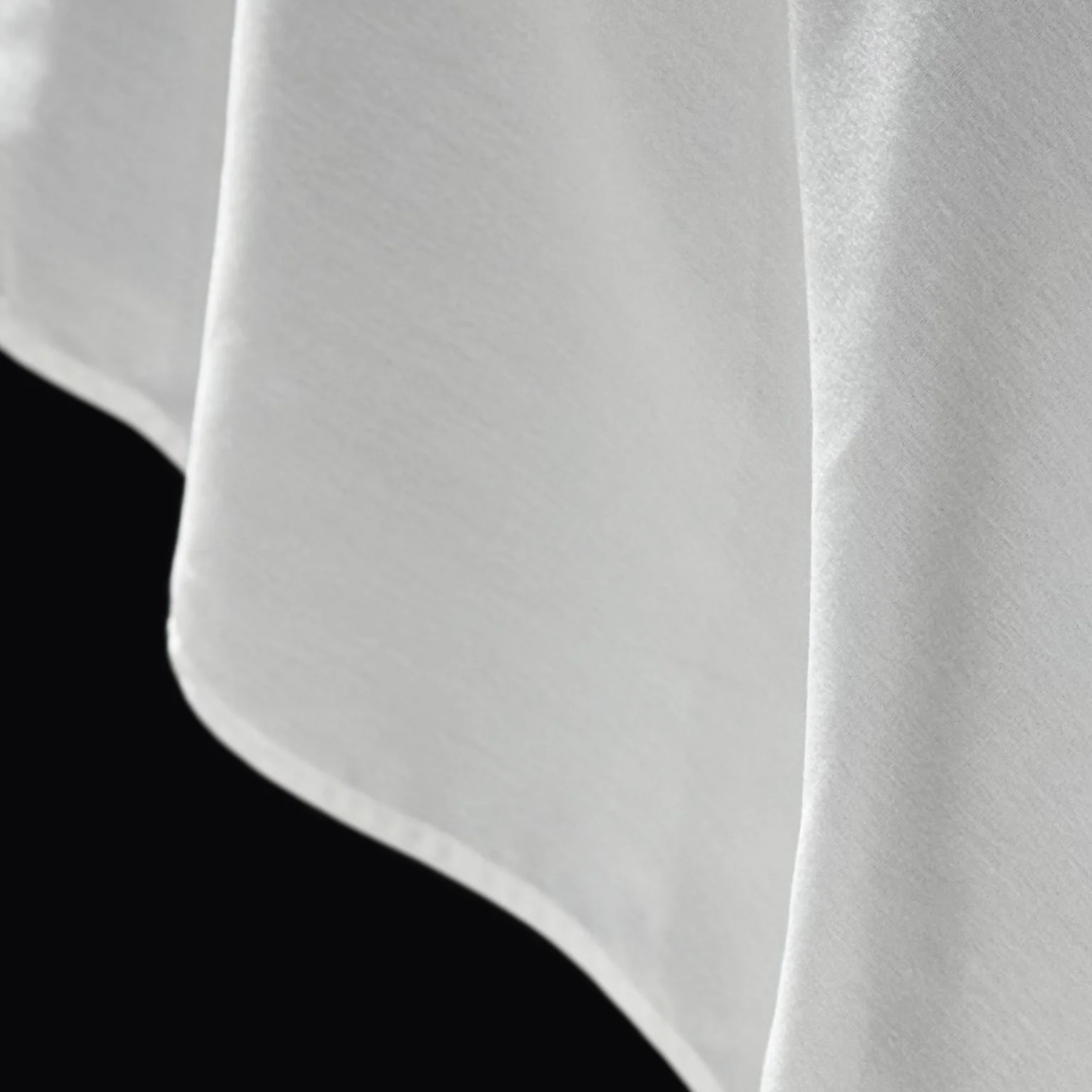 Premium Spun Polyester Square 90"x90" Overlay/Tablecloth - White - Image 5