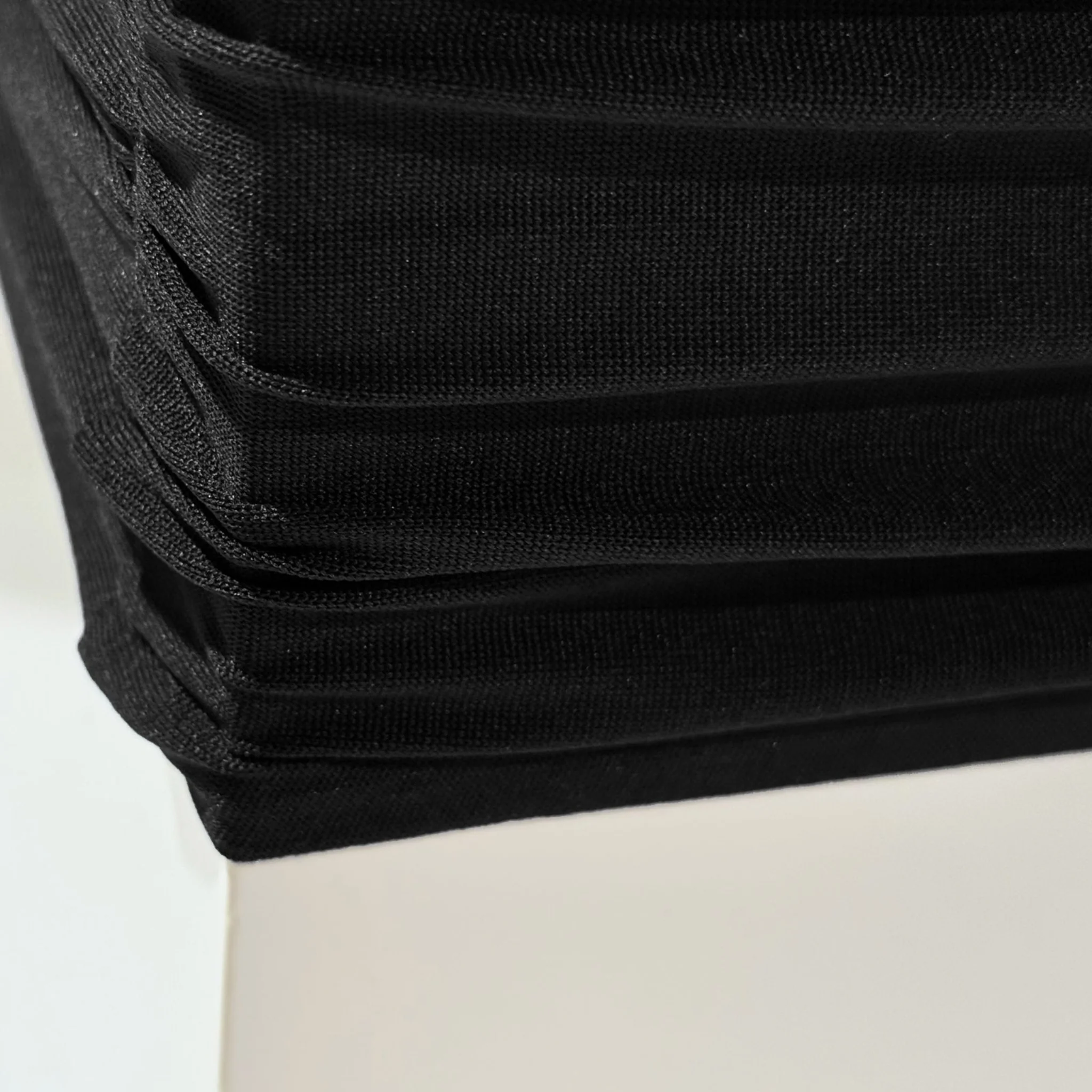Spandex Covers for Square Metal Cake/Dessert Pedestal Stands 5 pcs/set - Black - Image 2