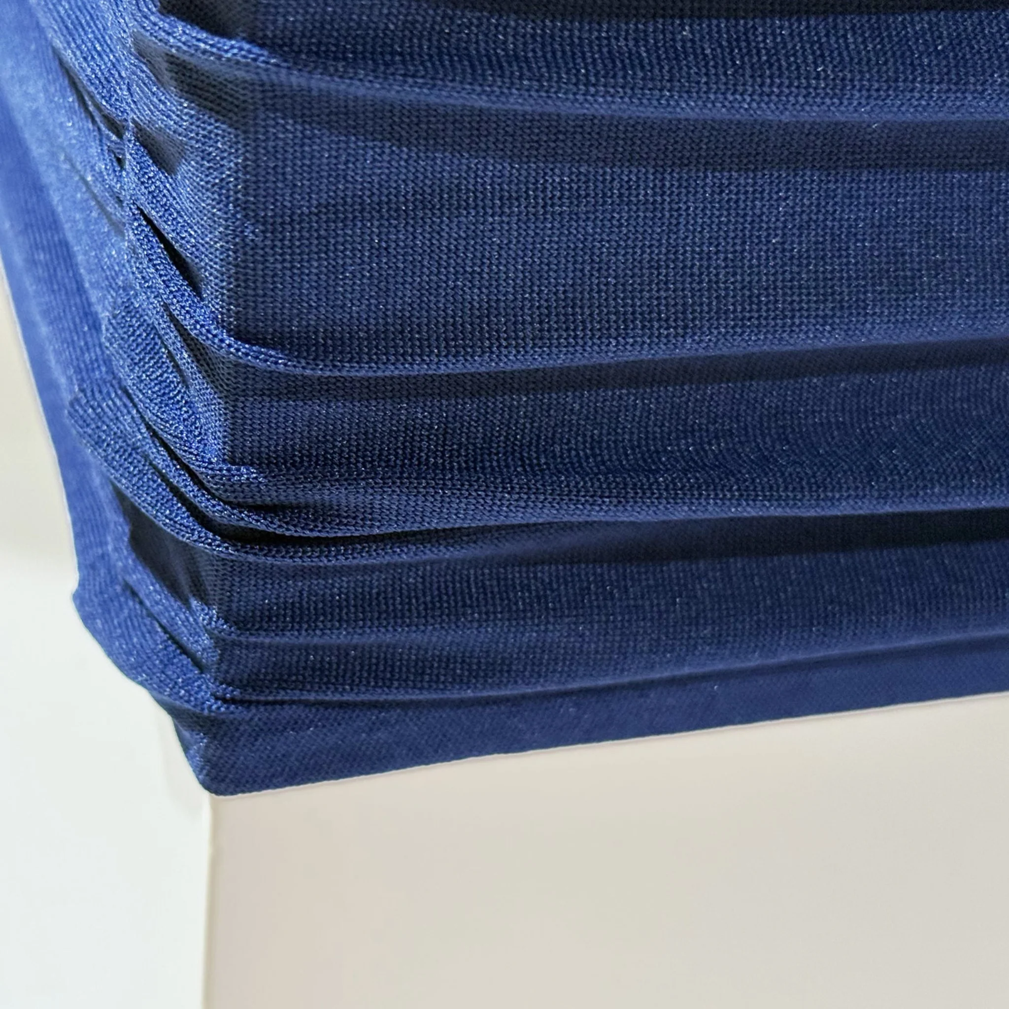 Spandex Covers for Square Metal Cake/Dessert Pedestal Stands 5 pcs/set - Navy Blue - Image 2