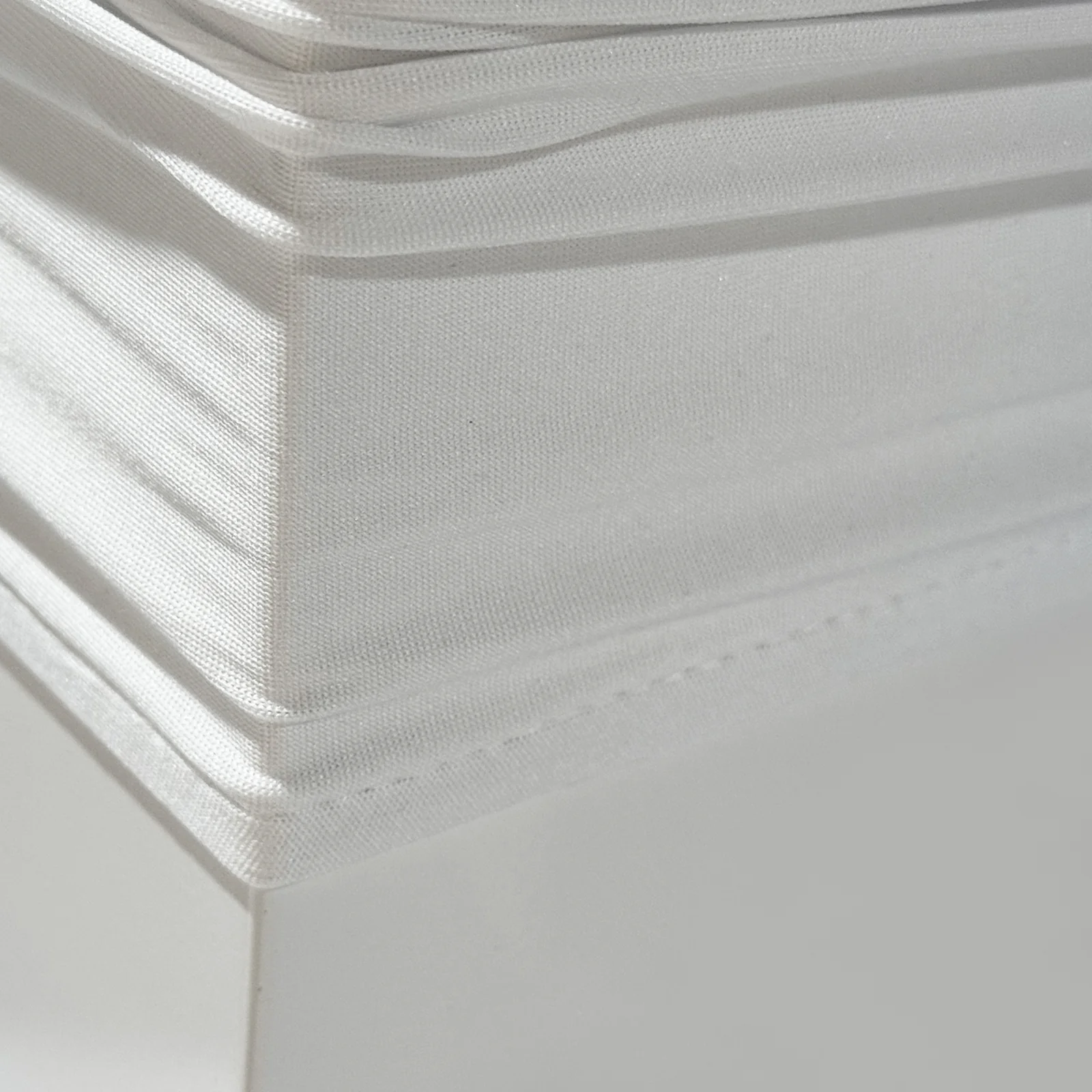 Spandex Covers for Square Metal Cake/Dessert Pedestal Stands 5 pcs/set - White - Image 2