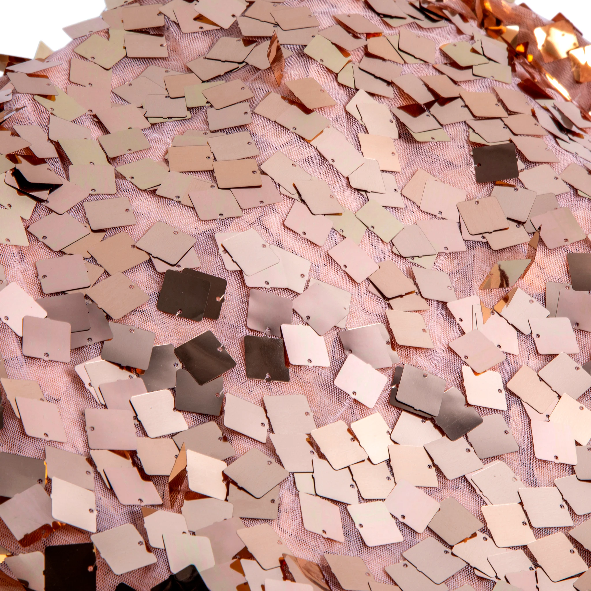 Square Payette Sequin Table Runner - Blush/Rose Gold - Image 9
