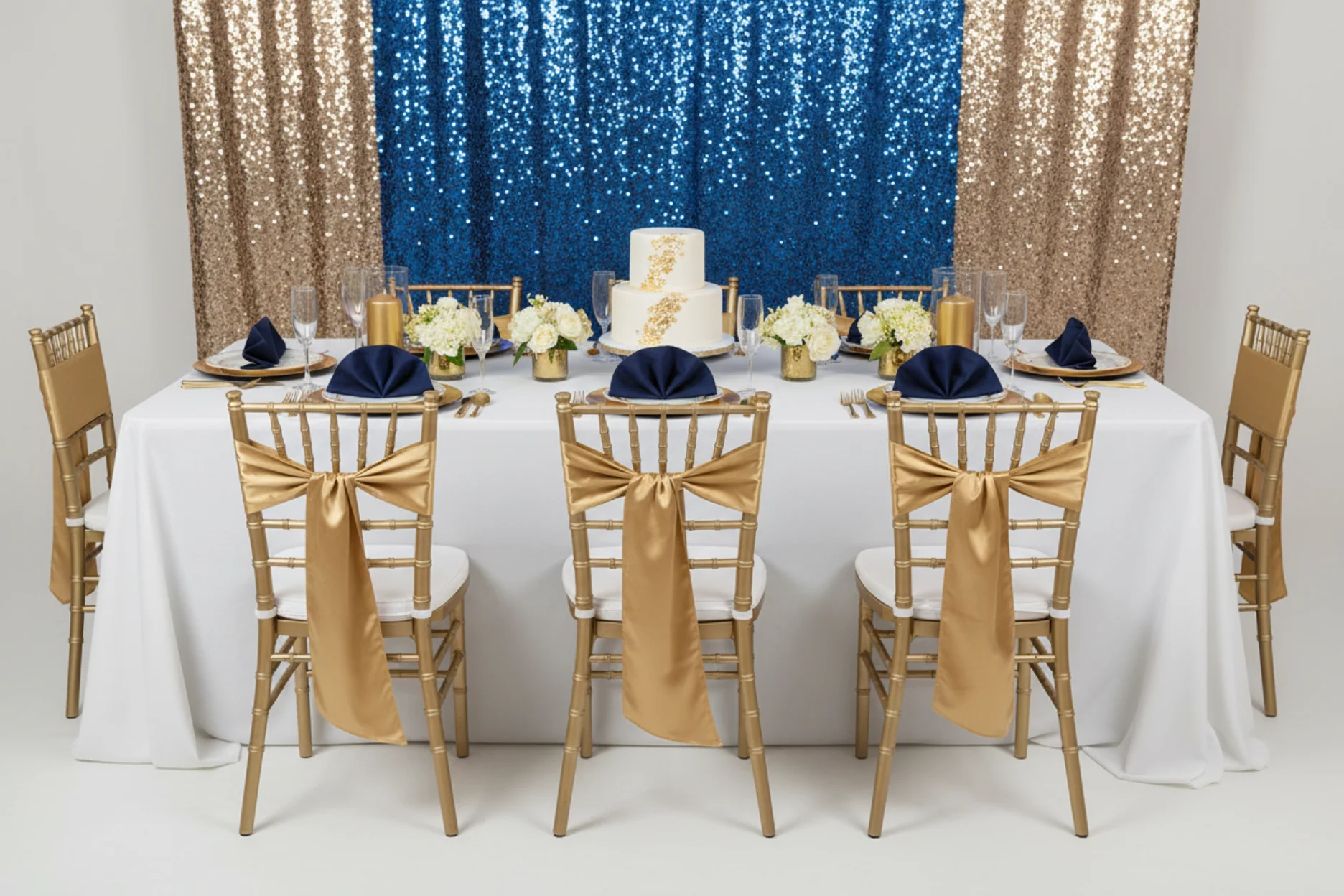 Standard Satin Chair Sash - Gold Antique - Image 2