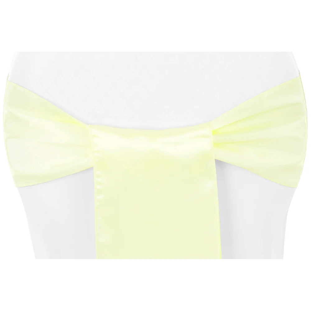 Standard Satin Chair Sash - Yellow