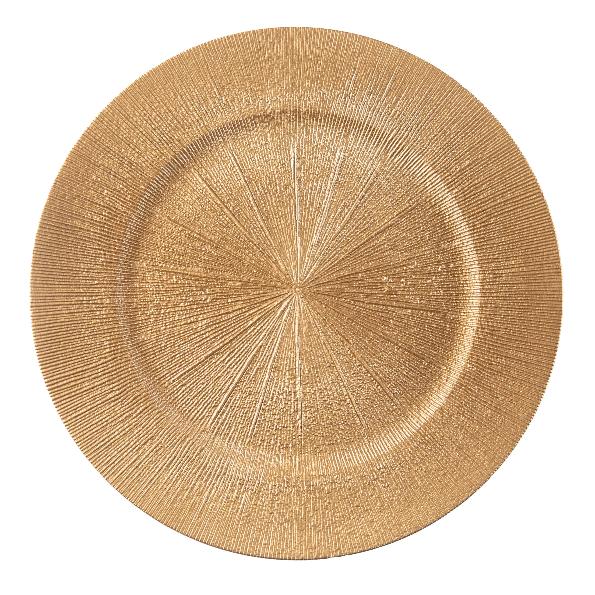 Sunray Acrylic Charger Plate - Gold