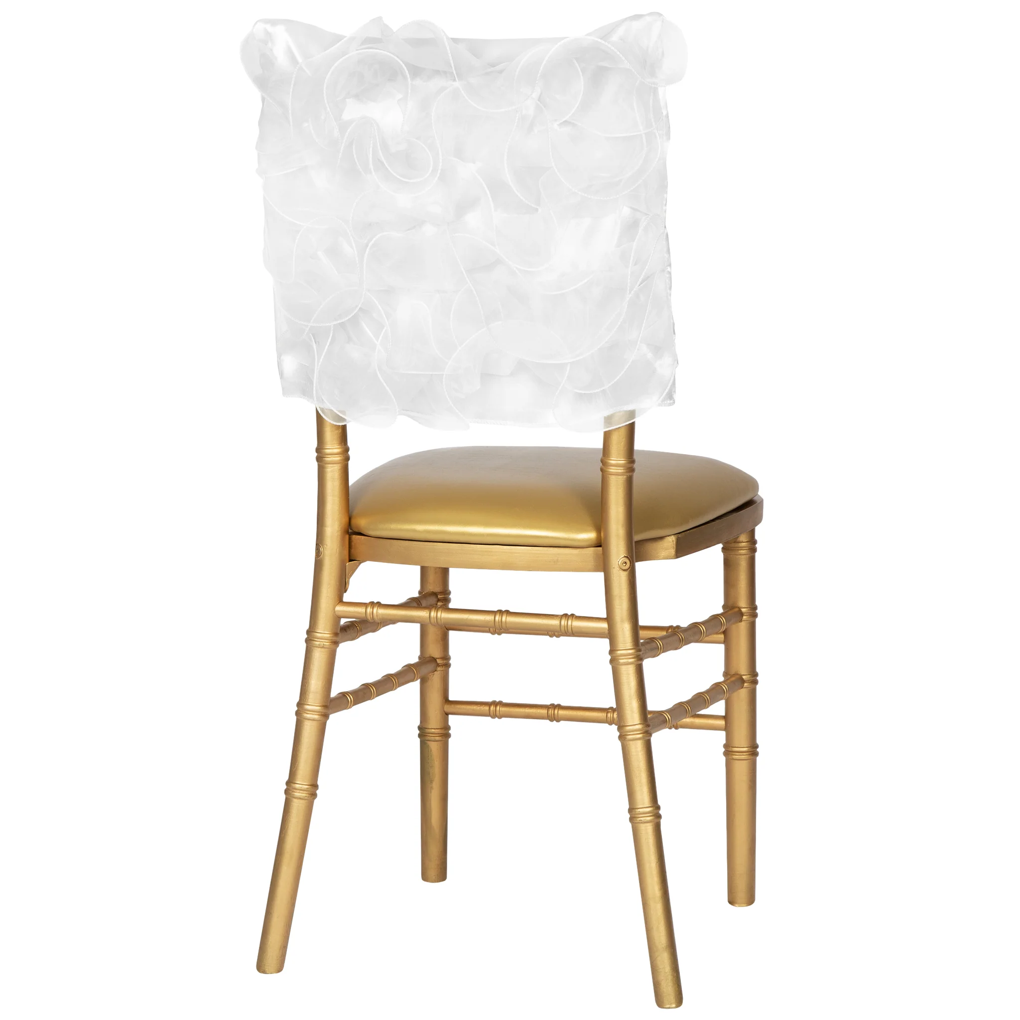 Swirl Chiavari Chair Cap - White - Image 4