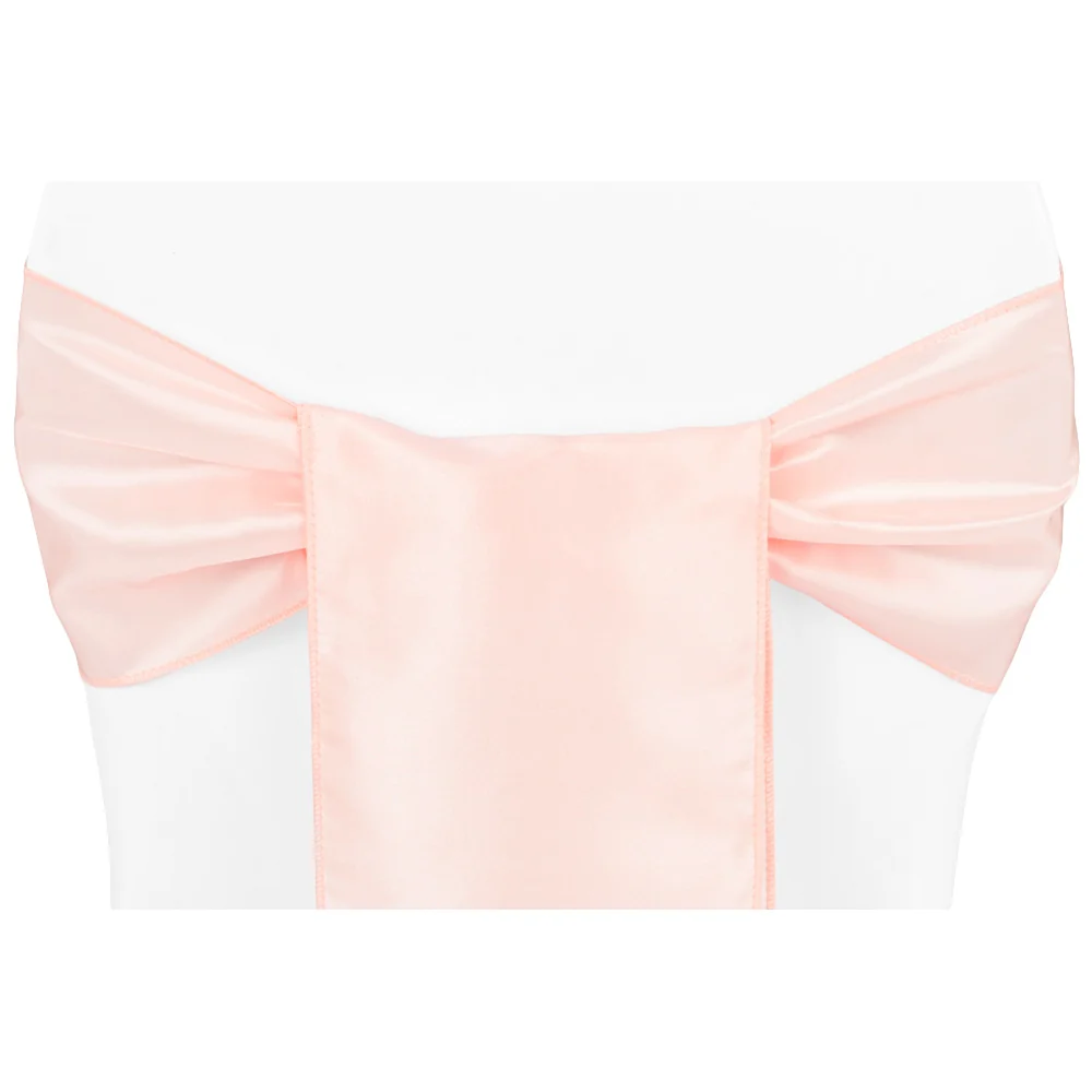 Taffeta Chair Sash/Tie - Blush/Rose Gold