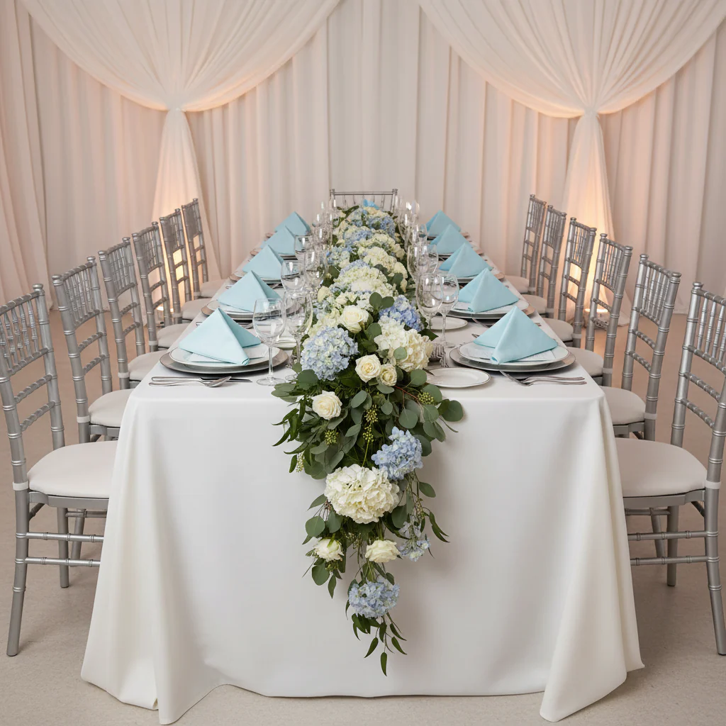 Taffeta Napkin 20"x20" - Baby Blue