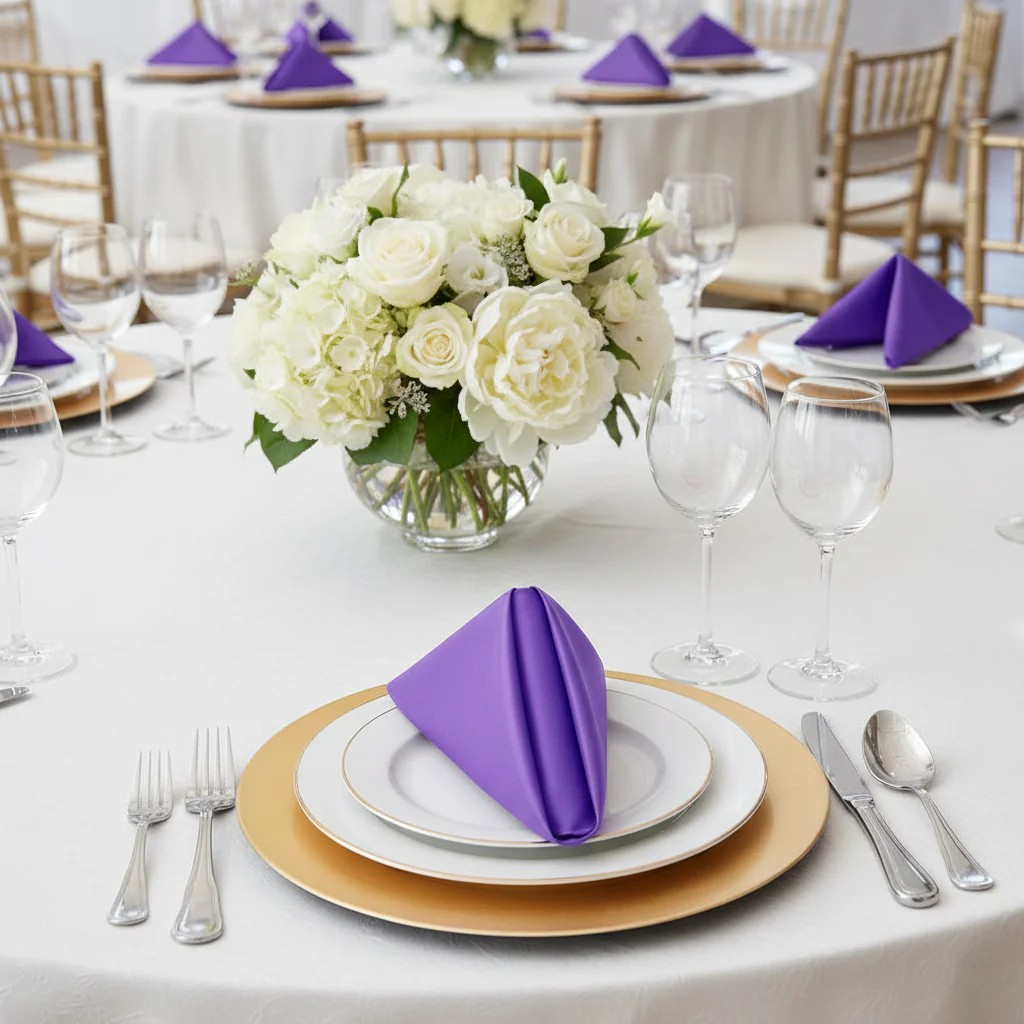 Taffeta Napkin 20"x20" - Purple