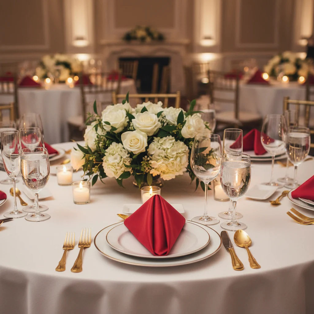 Taffeta Napkin 20"x20" - Red