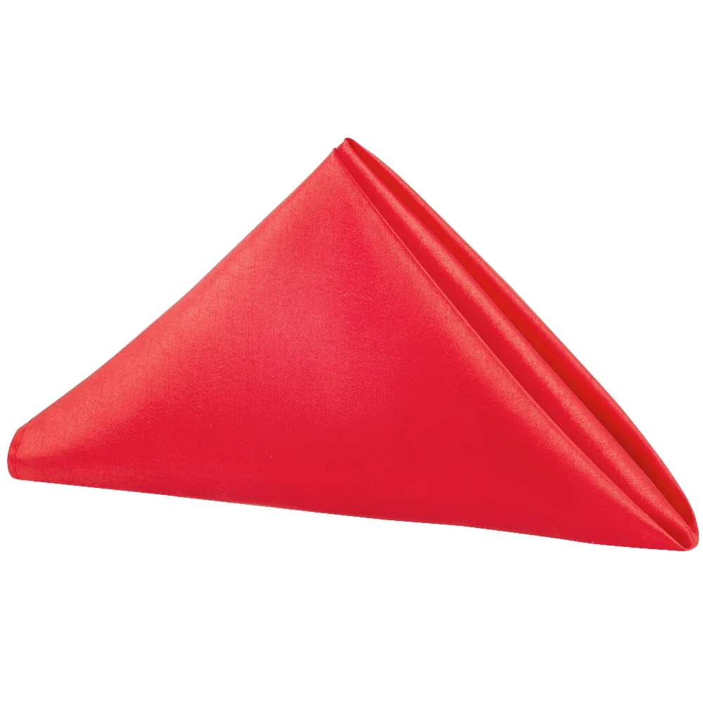 Taffeta Napkin 20"x20" - Red - Image 2