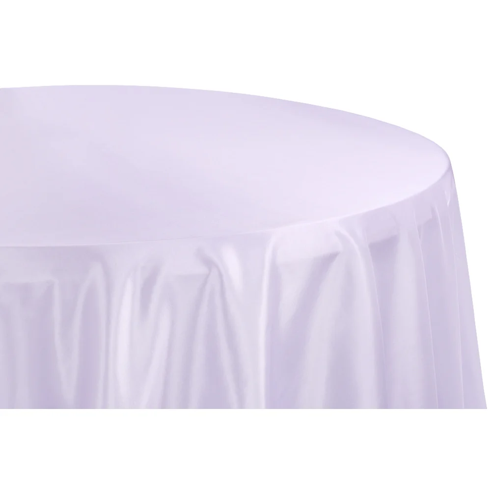 Taffeta Tablecloth 120" Round - Lavender - Image 4